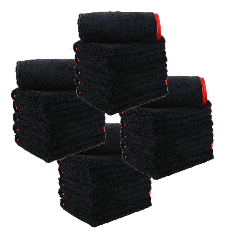 Premium Microfiber Hair Towel 16x16 Inches - Super Absorbent 380GSM for Long & Short Hair - Pack of 24 - Perfect for Salons, Gyms & Travel
