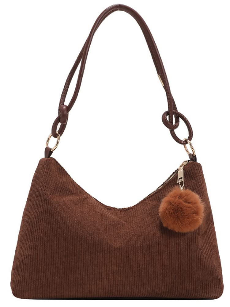 Stylish Women's Crossbody Bag - Cute Corduroy Satchel Shoulder Tote Handbag with Phone Pocket | Perfect for Work, Travel & Everyday Use 2022