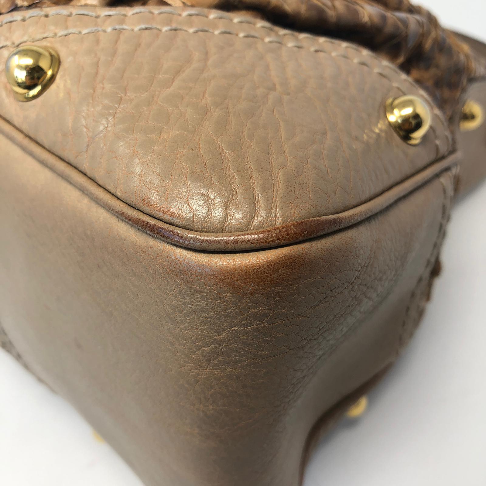 Gucci Brown Python Jockey Shoulder Bag for Women - Luxury Designer Handbag for Work, Travel & Evening Out