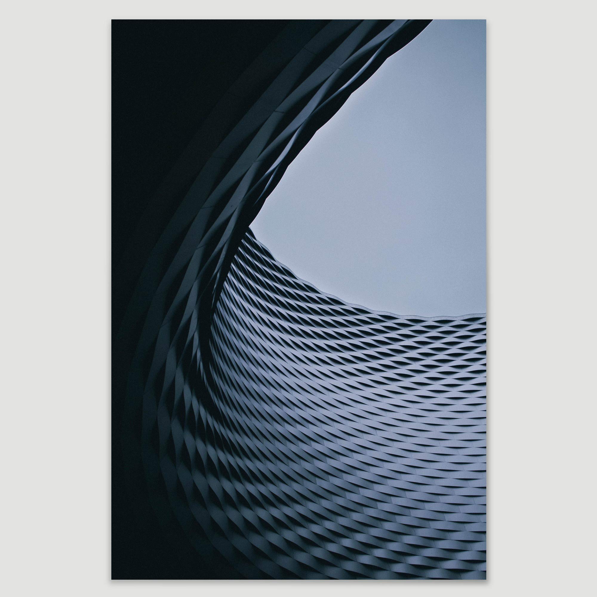 Abstract Grey Building Pattern Canvas Wall Art - Modern Architecture & Maps Design for Chic Home & Office Decor - 32x48 Inches - Perfect for Living Room, Bedroom or Workspace