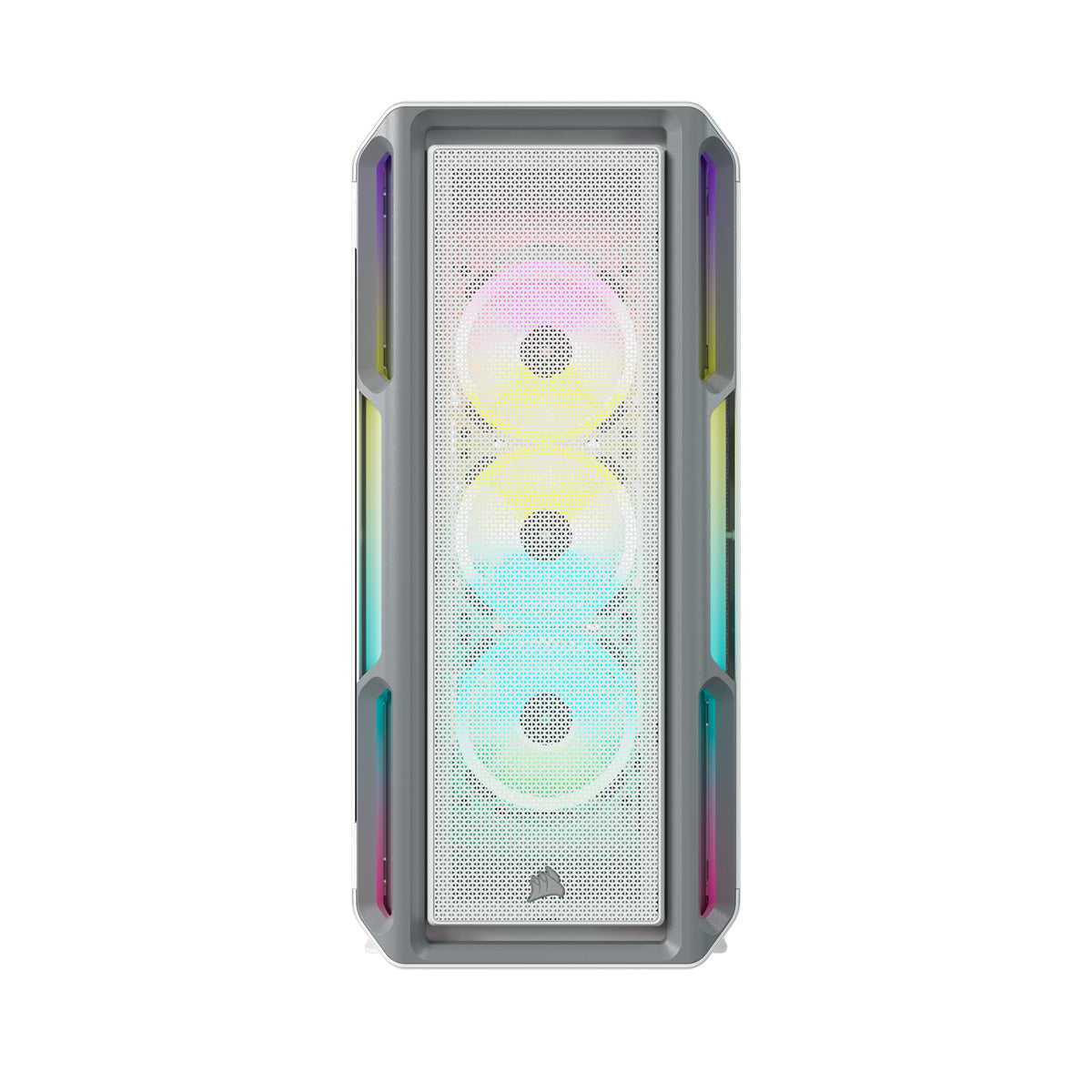 Corsair iCUE 5000T RGB Mid Tower PC Gaming Case - White | High Airflow Tempered Glass Design | Perfect for Gaming Rigs & Streaming Setups