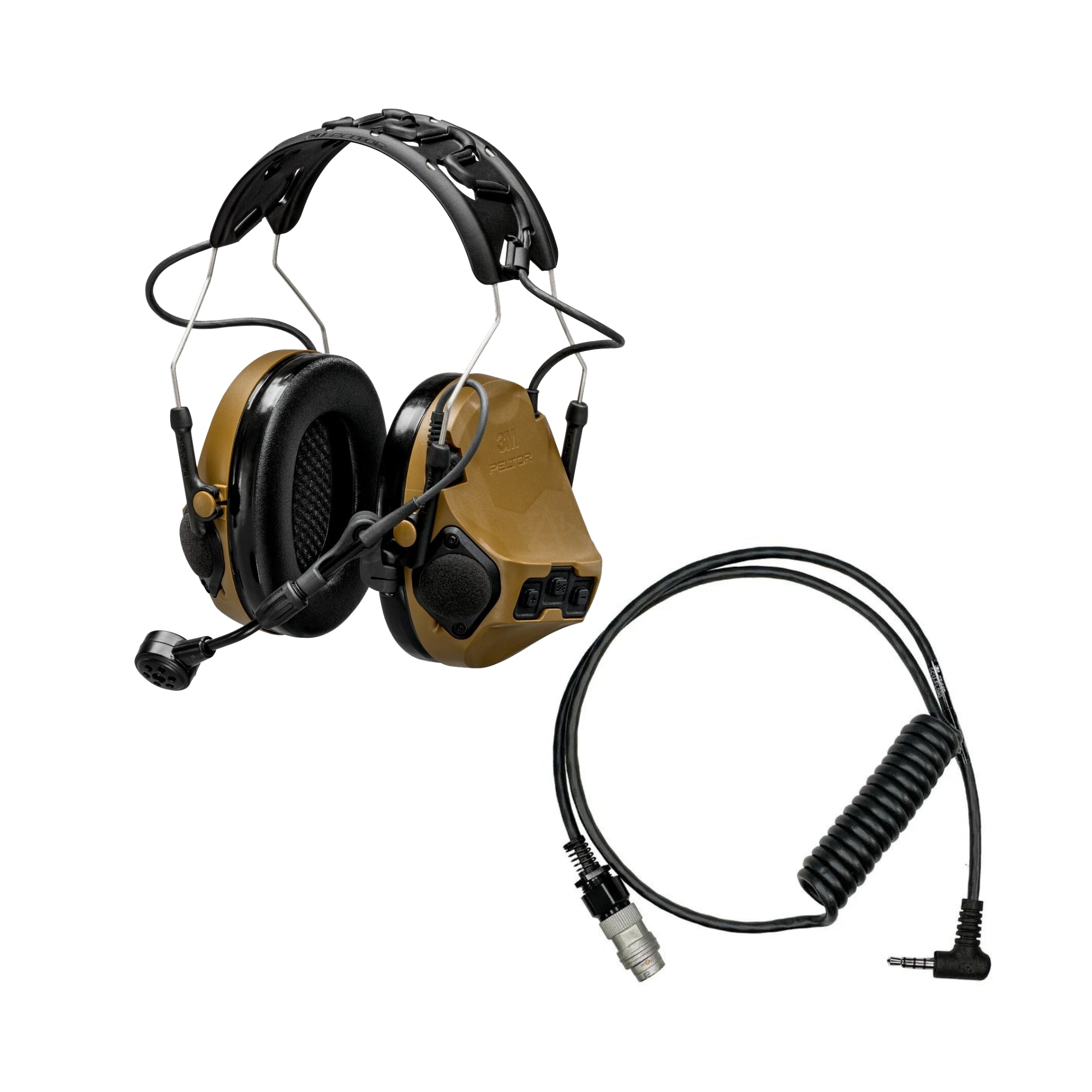 3M Peltor ComTac VII Military-Grade Tactical Headset with TMAS Technology - Hearing Protection & Communication for Special Forces, Police & Shooting Enthusiasts - Ideal for Combat Training, Range Shooting & Tactical Operations