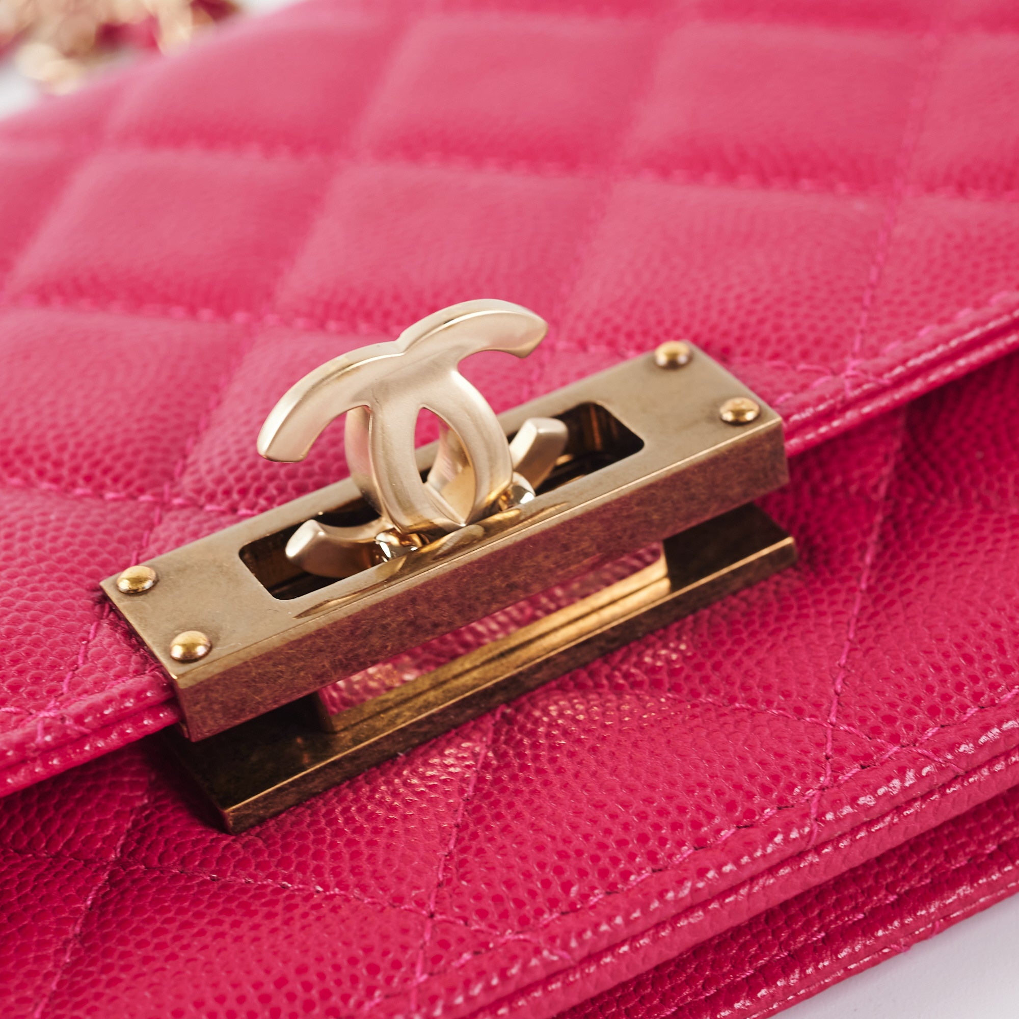 Chanel Caviar Leather Wallet on Chain WOC - Pink Crossbody Bag for Women | Perfect for Parties, Dates & Everyday Use
