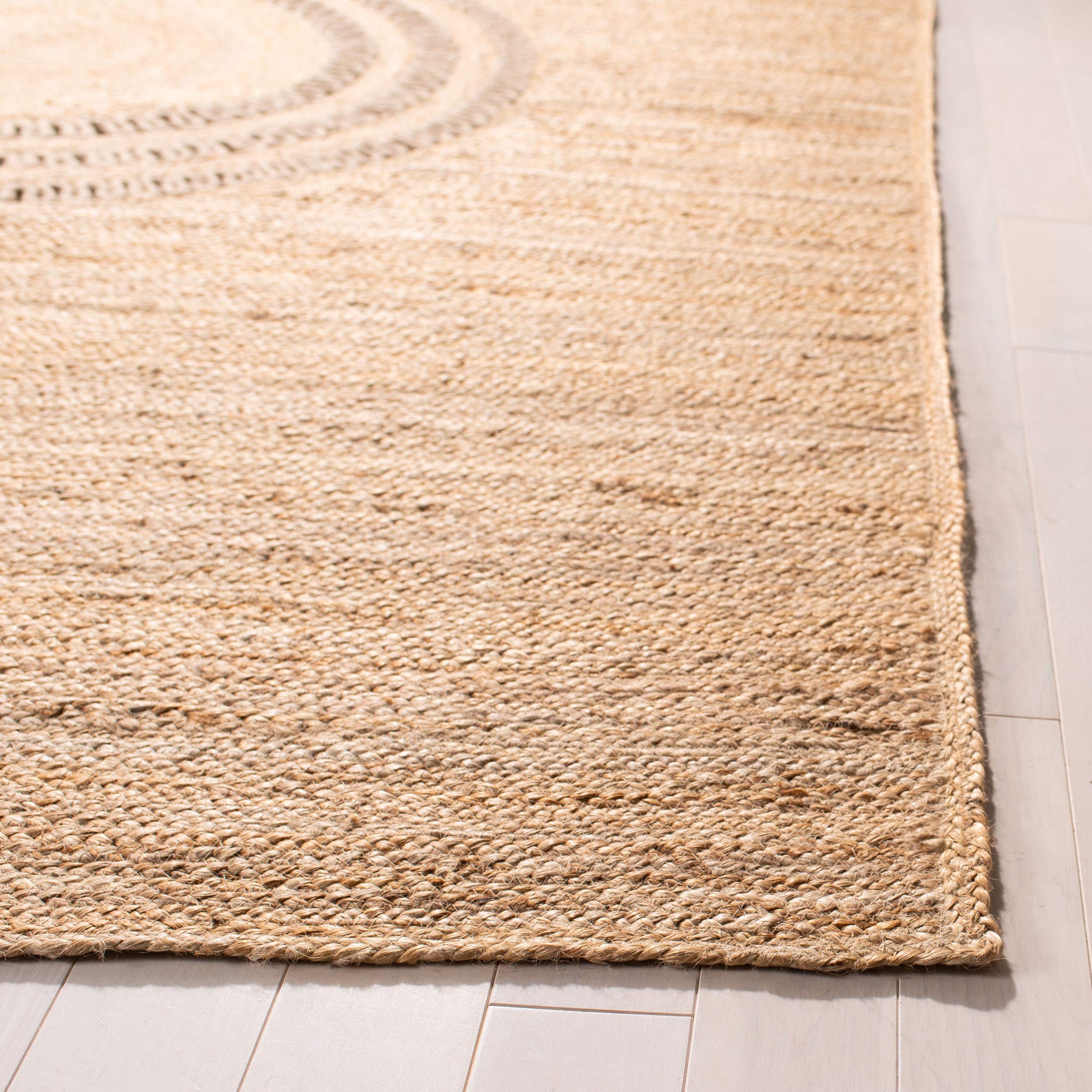 SAFAVIEH Handmade Boho Jute Area Rug 8' x 10' - Natural Fiber Farmhouse Rug for Living Room & Bedroom | Durable Beige Jute Rug for High Traffic Areas | Perfect for Bohemian, Coastal & Rustic Home Decor