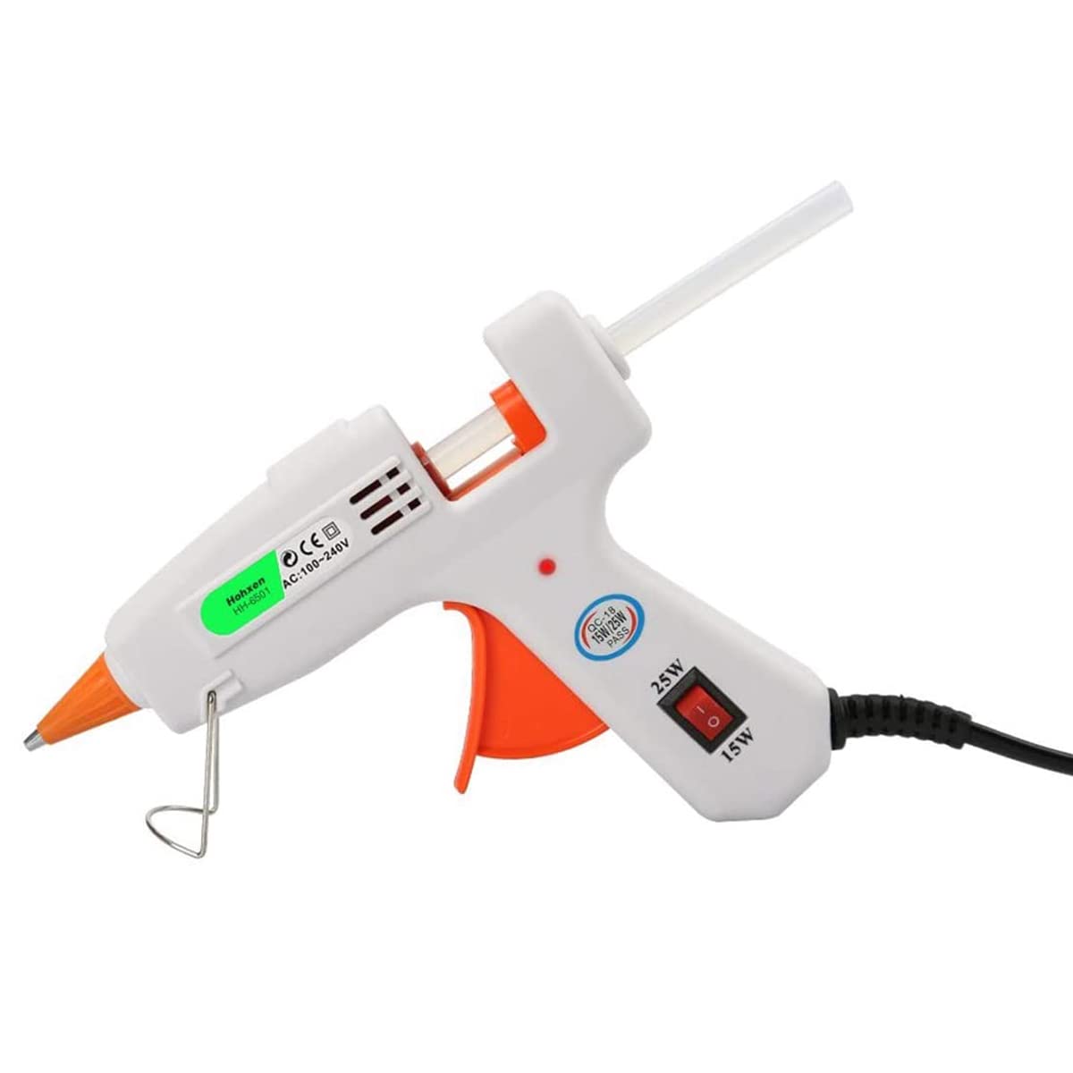 20W Dual Power High Temperature Heavy Duty Hot Glue Gun Kit with 50 Premium Glue Sticks (7mm x 150mm) - Perfect for Arts & Crafts, DIY Projects, Christmas Decorations, Gift Wrapping, Home Repairs, and School Projects