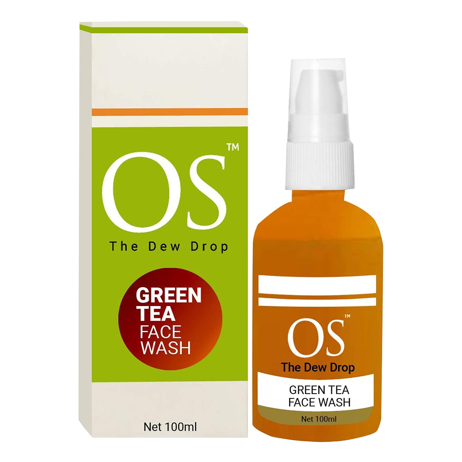 OS Le Bonheur Green Tea Face Wash - Gentle & Skin-Friendly Formula to Improve Skin Texture, 100ml | Perfect for Daily Cleansing & Acne-Prone Skin
