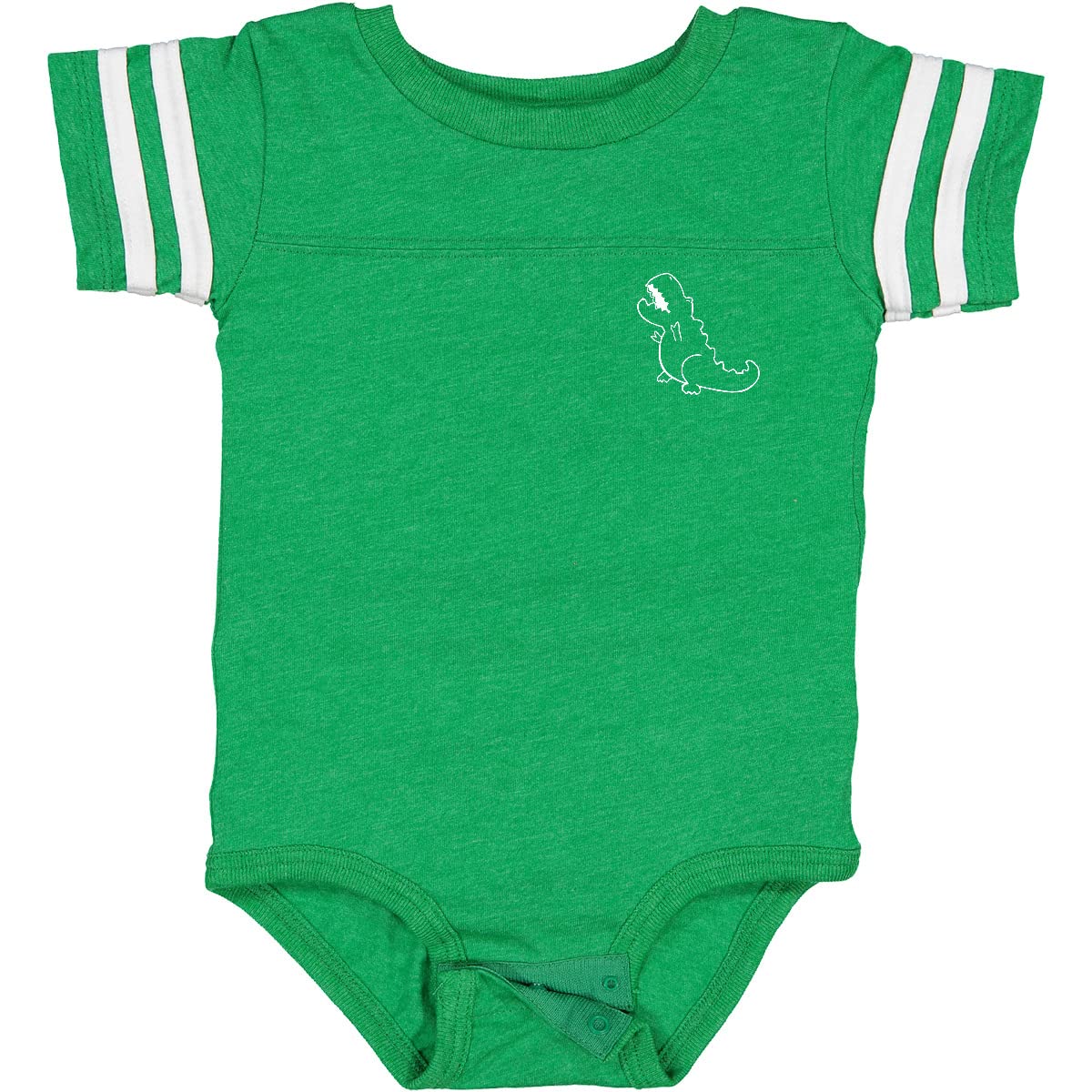 Inktastic Pocket Dino Baby Tyrannosaurus Dinosaur Graphic Bodysuit - Soft Cotton Onesie for Boys & Girls, Cute Dinosaur Outfit for Infants & Toddlers (Perfect for Playtime, Daycare & Family Photos)