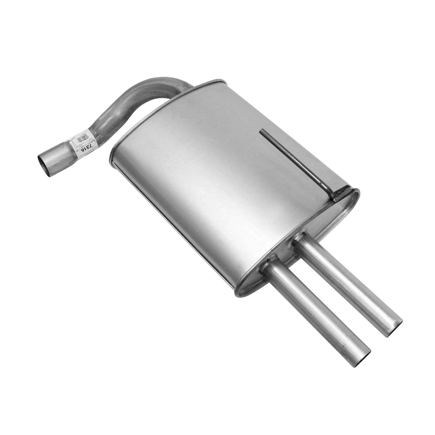 AP Exhaust Products 7316 Performance Muffler - Universal Fit for Cars & Trucks - Reduce Noise & Improve Exhaust Flow - Ideal for Daily Driving & Performance Upgrades
