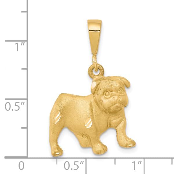 10K Solid Yellow Gold Dog Pendant Necklace for Pets - Elegant & Durable Jewelry for Dogs, Perfect for Gifting, Special Occasions & Daily Wear