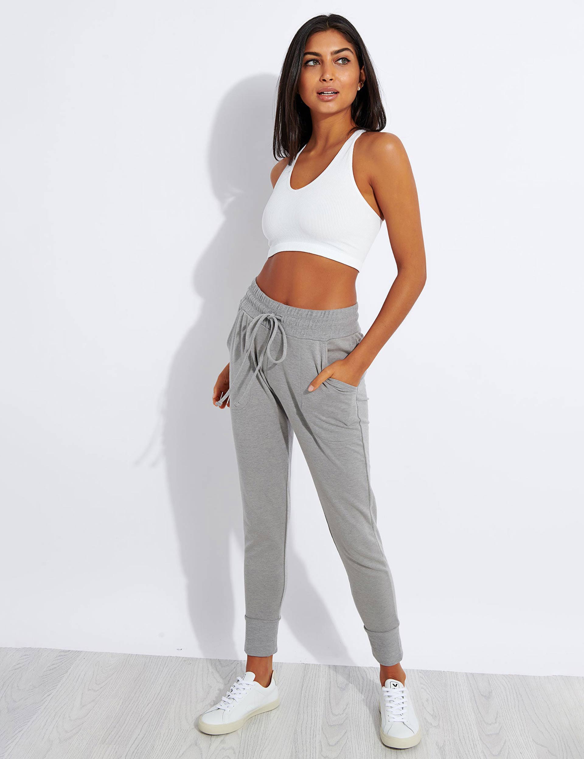 Free Throw Crop Top - White | Women's Casual & Workout Shirt for Yoga, Gym & Everyday Wear