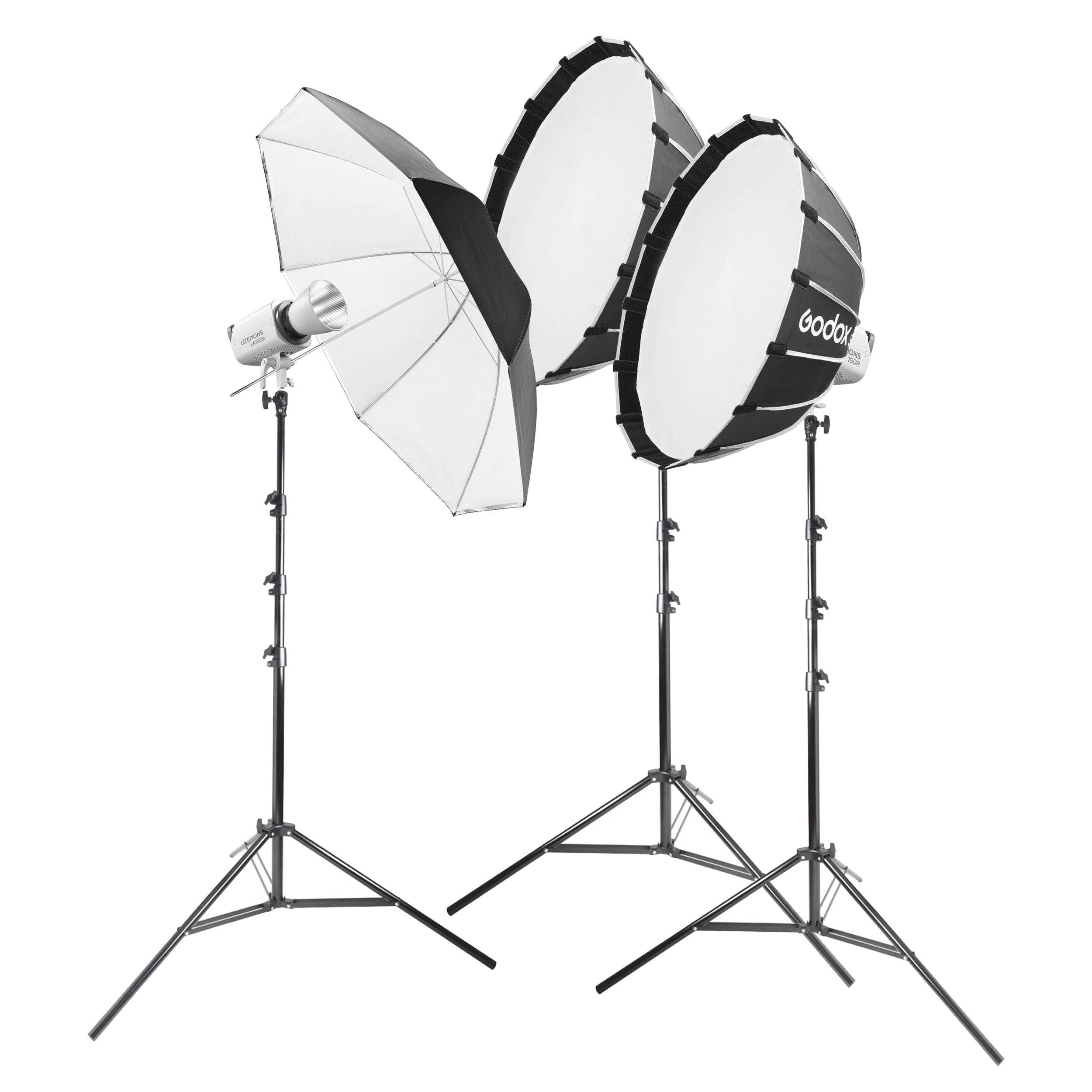 Godox LA200R RGB LED Continuous Lighting Kit with 3 Heads - Professional Studio Video Light for Photography, YouTube & Live Streaming
