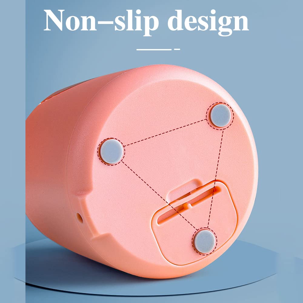 Electric Pencil Sharpener - Fast Sharpening Blade for Colored Pencils (6-8.5mm) with Pencil Saver, Cute Blue Design - Perfect for School, Office & Art Projects
