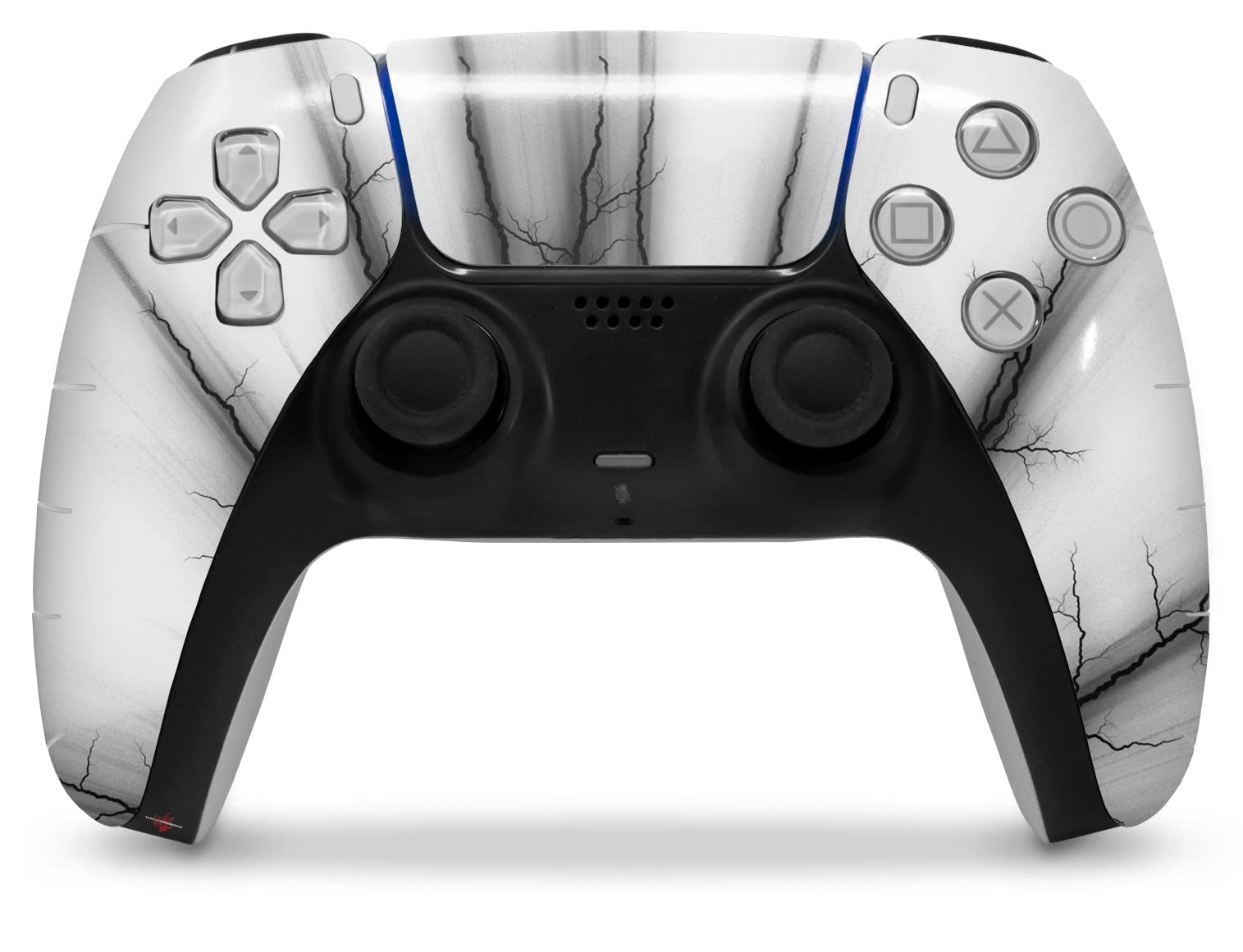 PS5 DualSense Controller Skin Wrap - Lightning Black for Gaming Protection