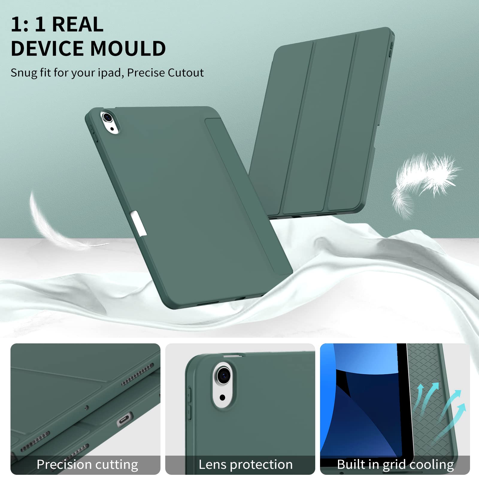 Premium iPad Air 11 Inch Case (M2) - Compatible with iPad Air 5th/4th Gen 10.9
