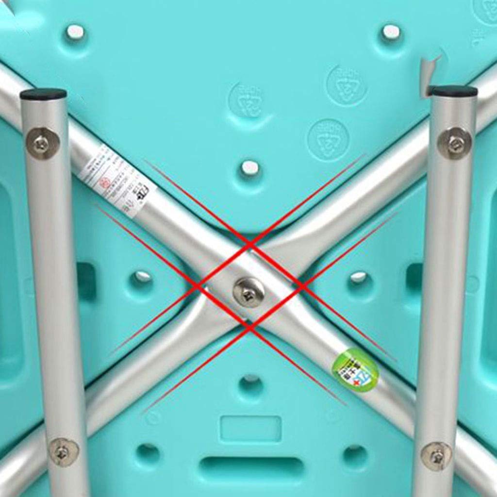 Non-Slip Aluminum Alloy Shower Stool with Backrest & Armrest - Lightweight Bath Seat for Elderly, Pregnant Women & Disabled - White Shower Chair for Safe Bathing & Multi-Purpose Use in Bathroom, Spa & Healthcare Facilities