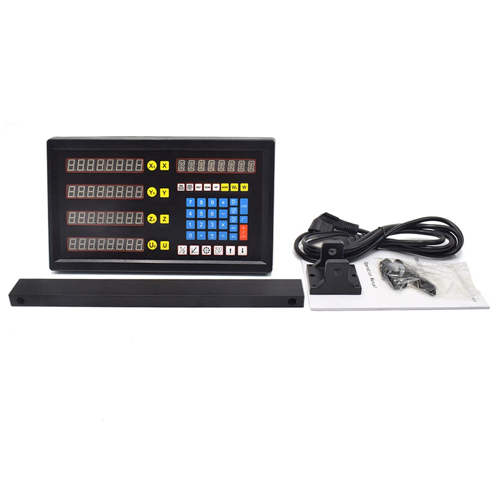 ToAuto 5 Axis Digital Readout (DRO) for Milling Machine - High Precision 5um Resolution DRO Display with Linear Scale - Compatible with Mill, Lathe, Grinder & EDM Machines - Perfect for Metalworking, CNC Machining & Industrial Applications