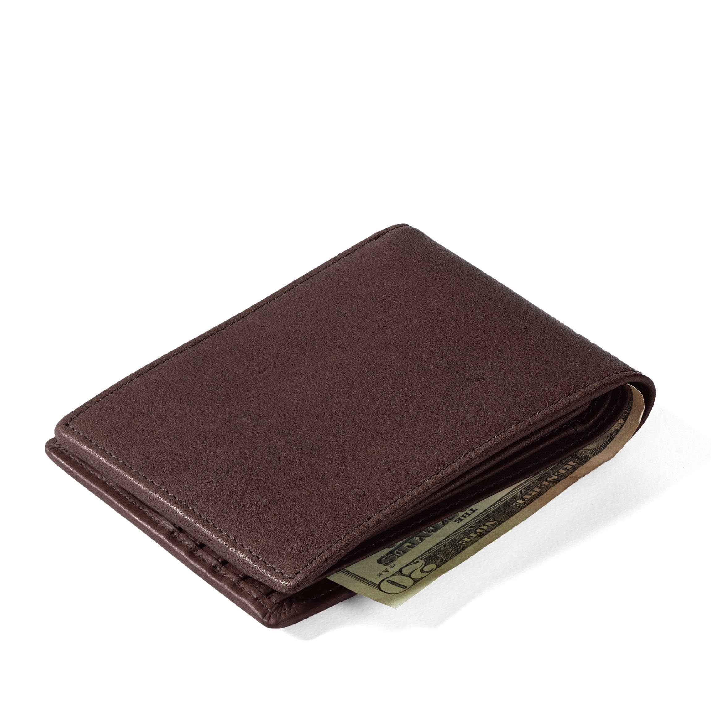 Genuine Leather Bifold Wallet with Flap - Mahogany Brown RFID Blocking Wallet for Men - Perfect for Everyday Use, Travel & Business