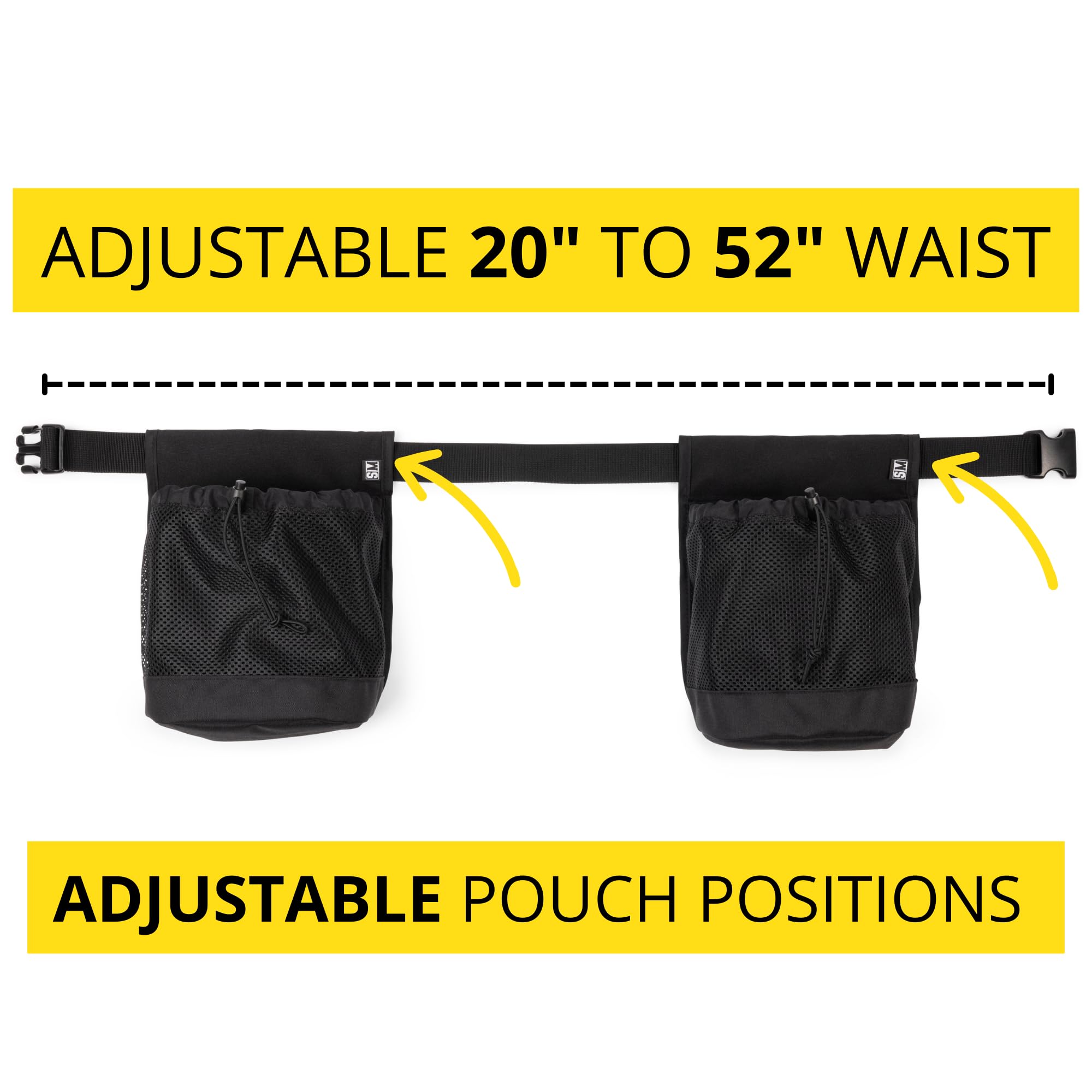 Professional Cleaning Tool Belt with 2 Large Durable Pouches for Window Cleaners, Janitors & Housekeepers - Perfect for High-Rise Window Washing, Commercial Cleaning & Home Maintenance