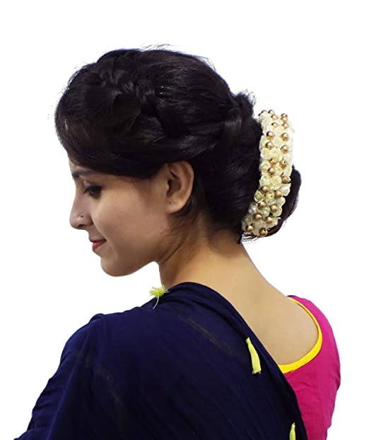 Beautiful Fully Juda/Bun Flower Gajra Hair Accessories for Women & Girls - Perfect for Weddings, Parties & Special Occasions