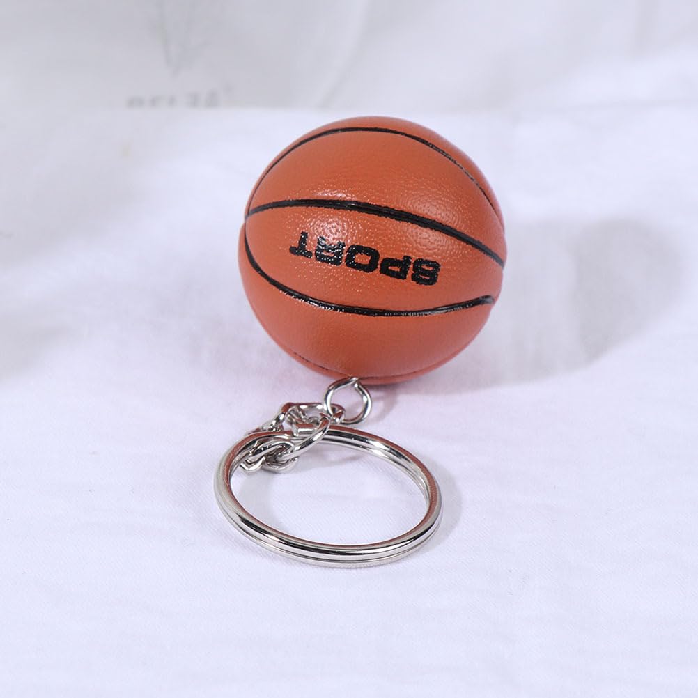 Kisangel 2 Pack Basketball Keychain - Sports Ball Keychain for Backpacks, Bags & Gifts - Perfect for Basketball Party Favors, Carnival Rewards & Sports Fan Gifts - Great for Game Day, School Events & Team Celebrations