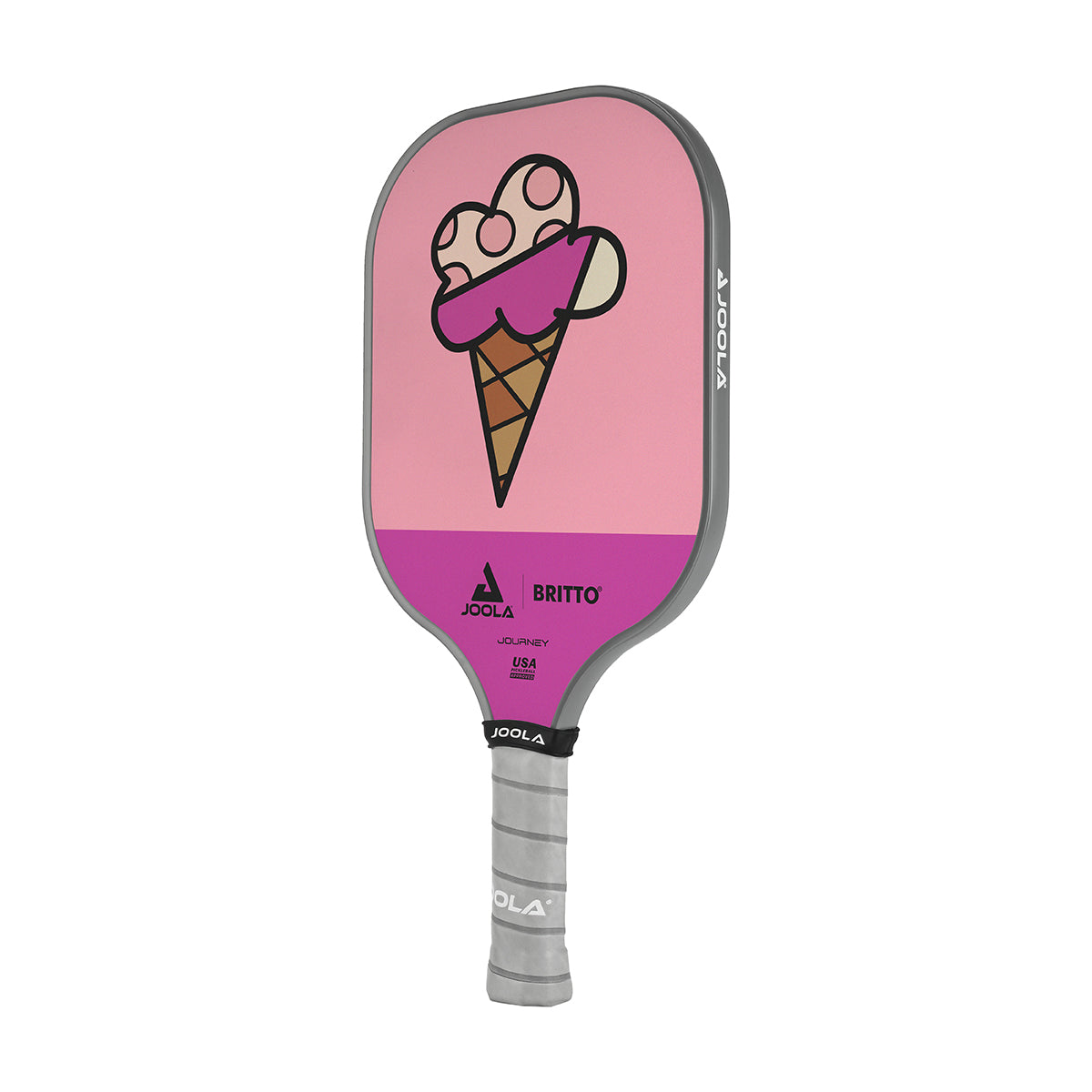 JOOLA BRITTO Pickleball Paddle - Premium Carbon Fiber Surface with Cushion Grip - USA Pickleball Approved - Perfect for Indoor & Outdoor Games, Tournaments & Recreational Play