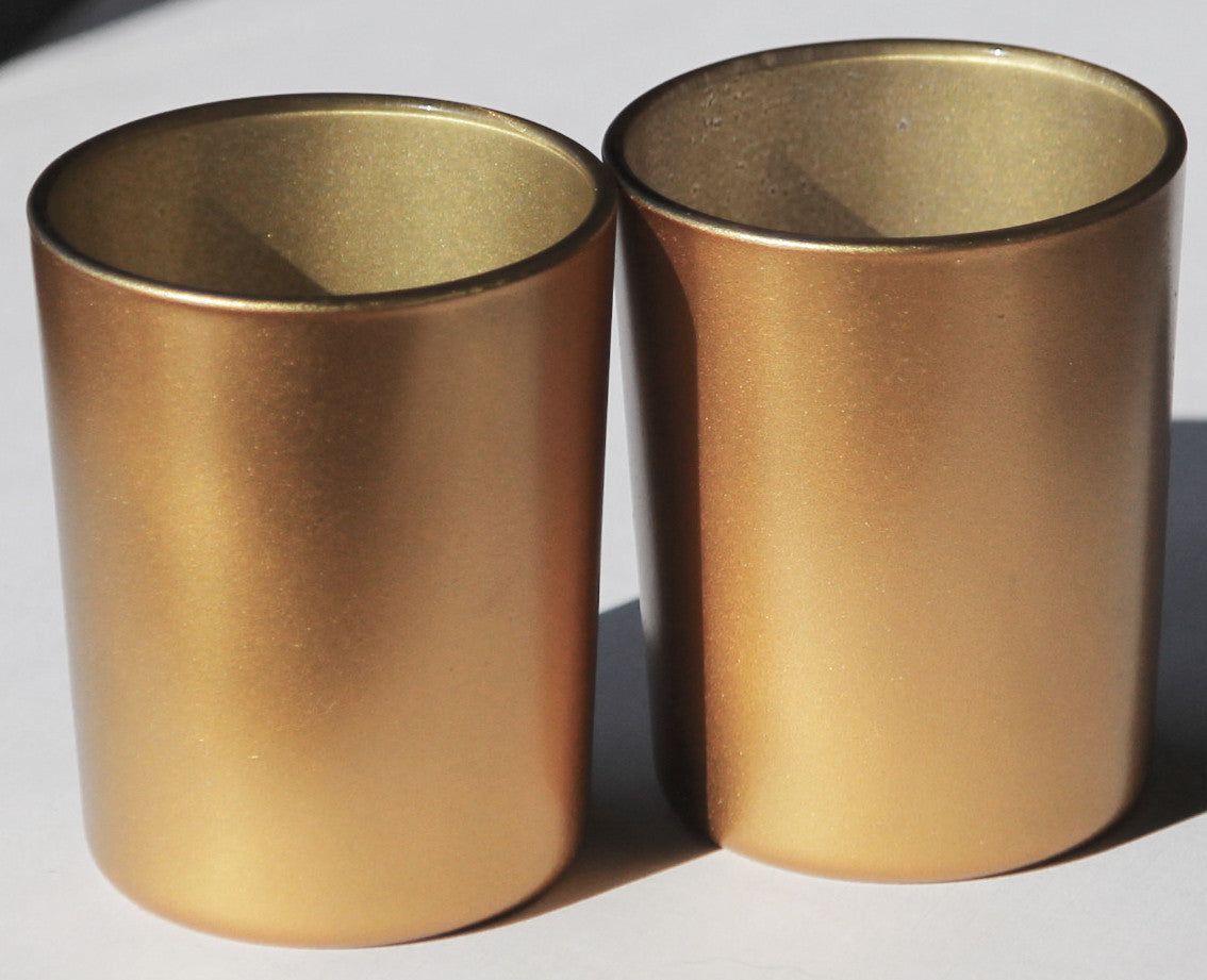 10 Pack Matt Gold Glass Votive Candle Holders - Elegant Table Centerpieces for Christmas, Wedding, Anniversary, Party & Home Decor | Perfect for Dining Tables, Mantels, and Event Receptions
