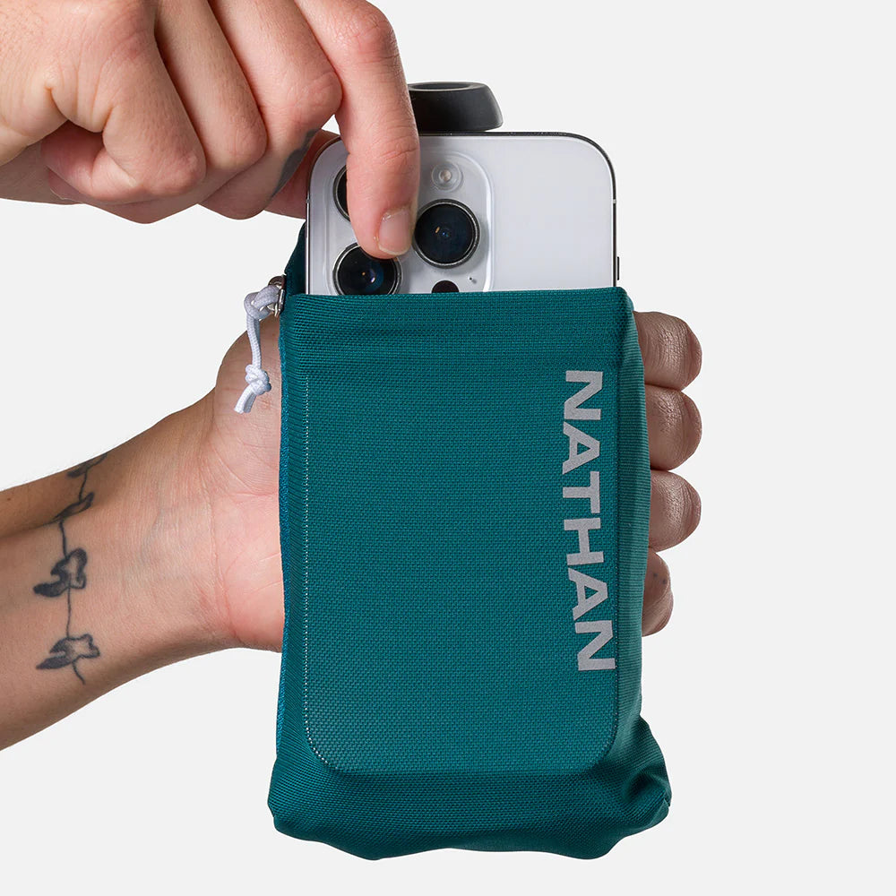 SpeedDraw 2 Insulated Stainless Steel Flask 12oz - Deep Teal & Reflective Silver - Leakproof Travel Flask for Whiskey, Bourbon & Liquor - Perfect for Camping, Hiking & Outdoor Adventures