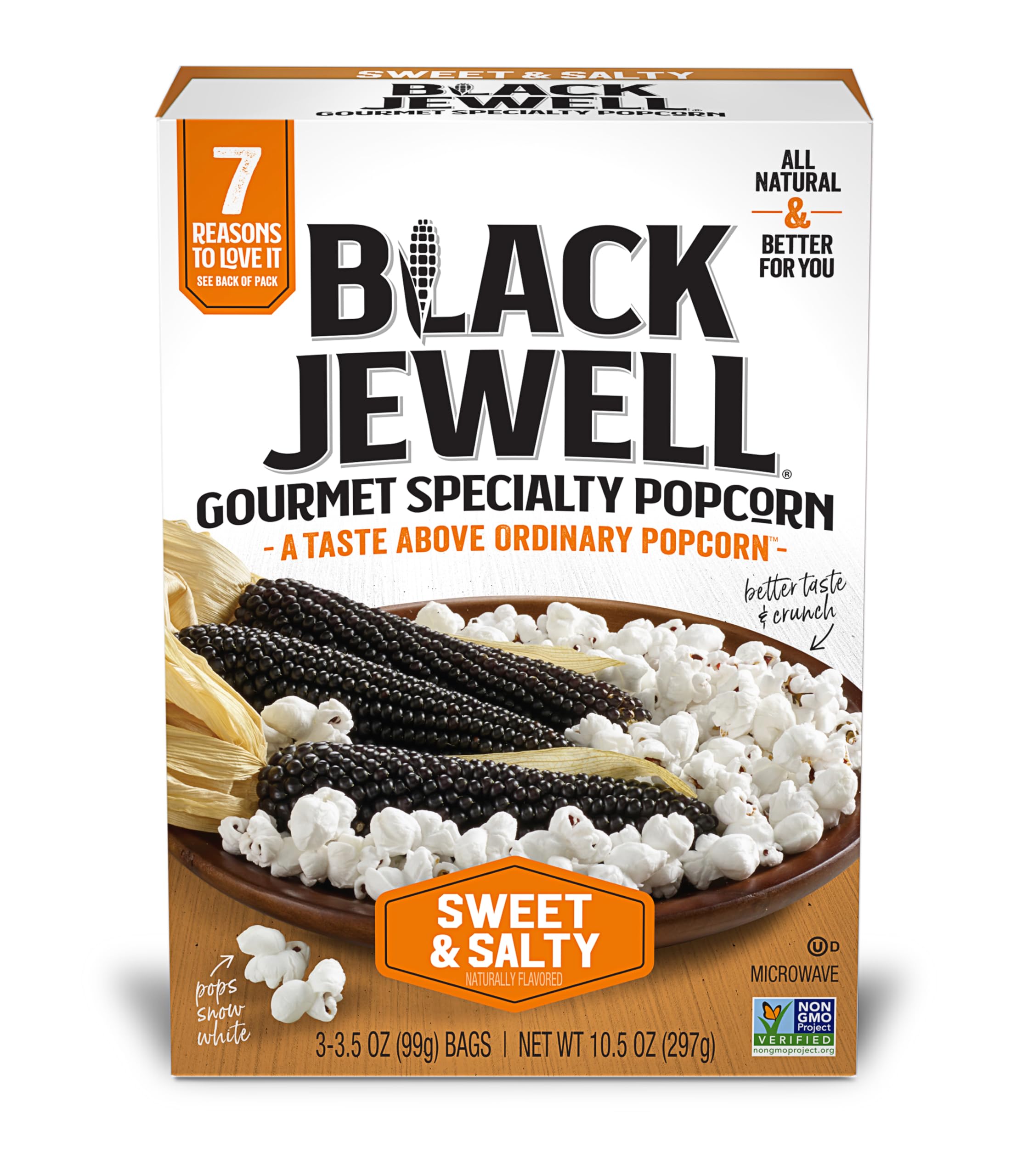 Black Jewell Gourmet Popcorn - Sweet & Salty 10.5oz for Movie Nights