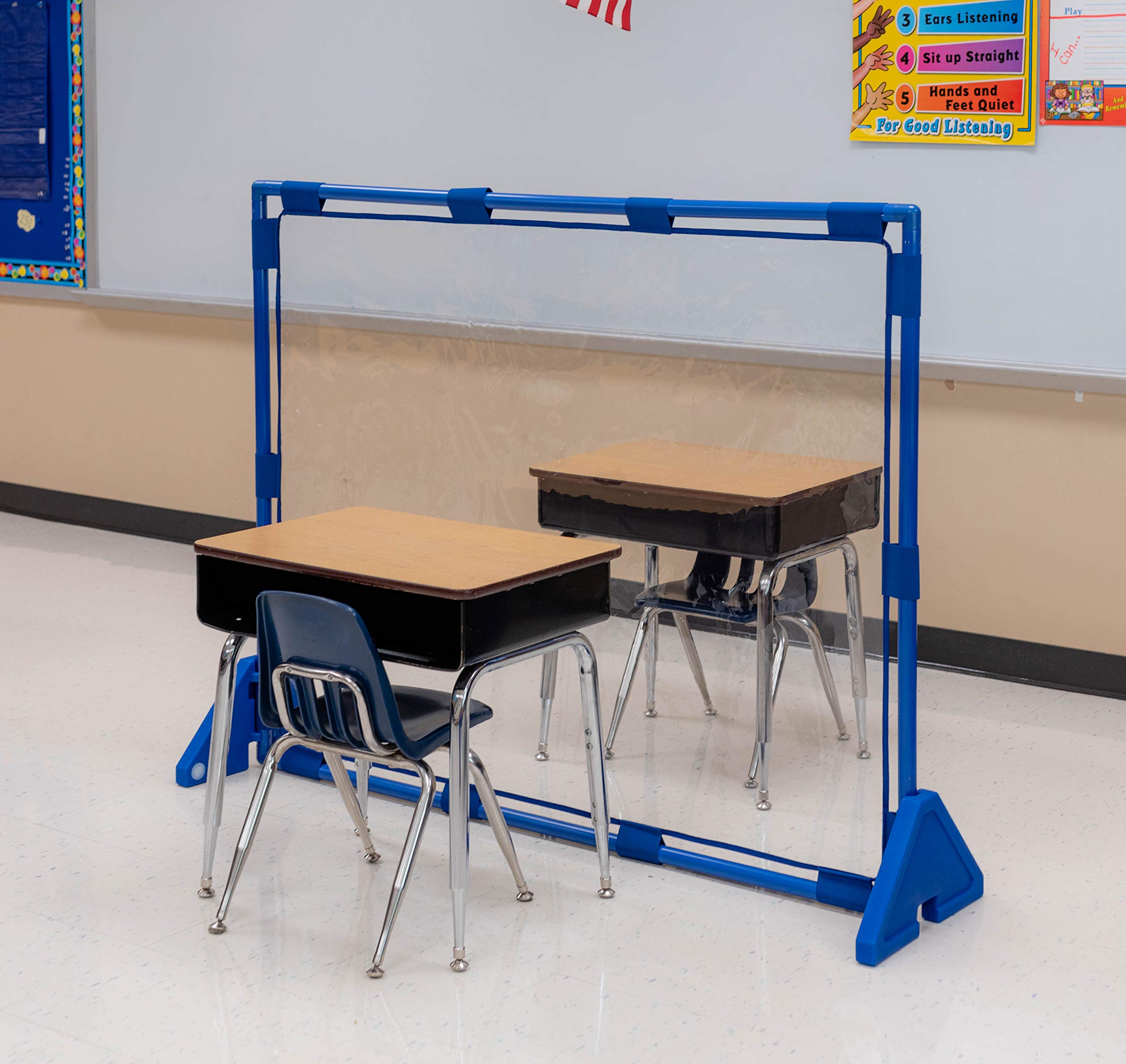 Children's Factory Big Screen PlayPanel - Transparent Kids Room Divider & Classroom Privacy Screen for Playrooms, Daycares & Learning Centers | Durable Educational Room Partition for Toddlers