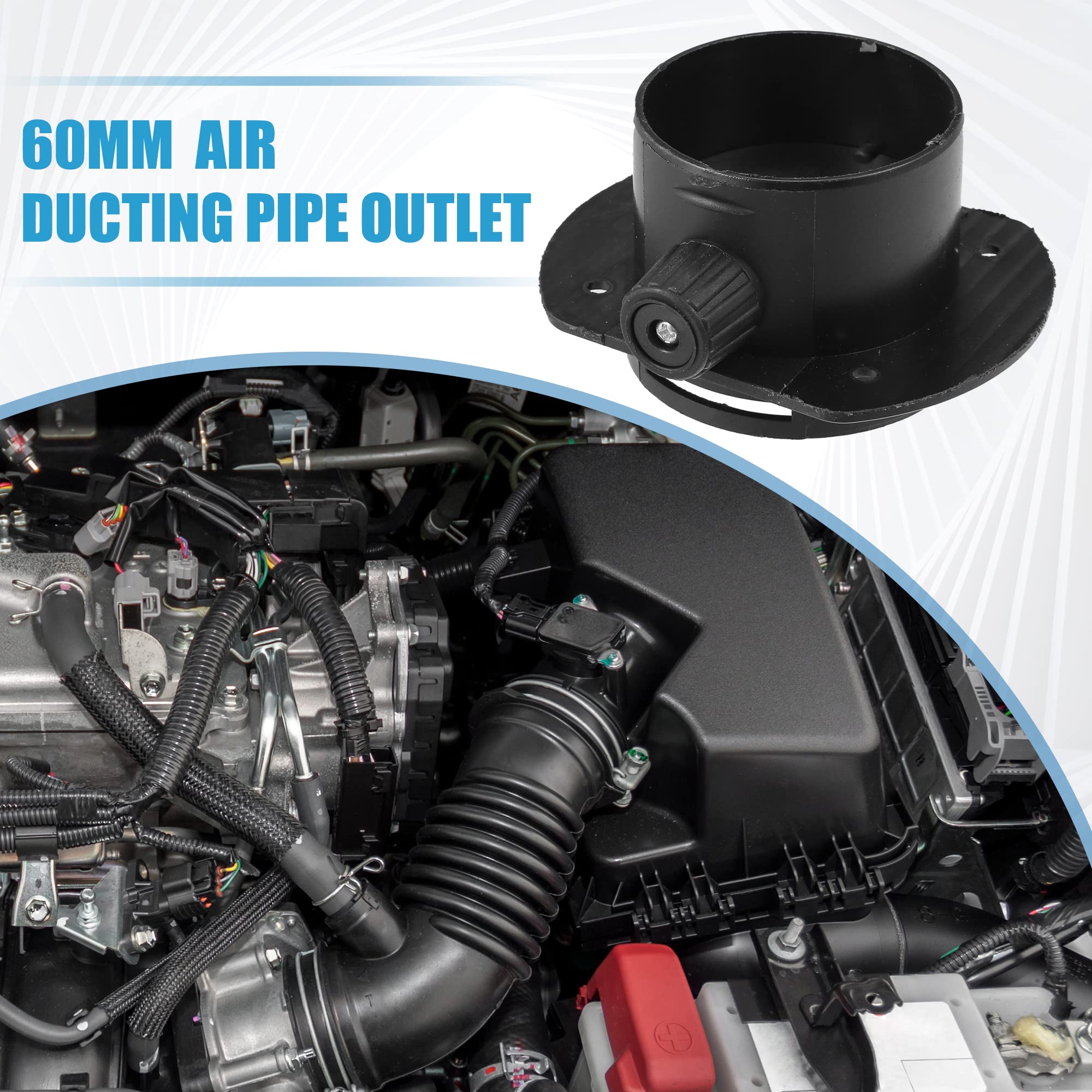 Universal Car Air Duct Connector - 2.36