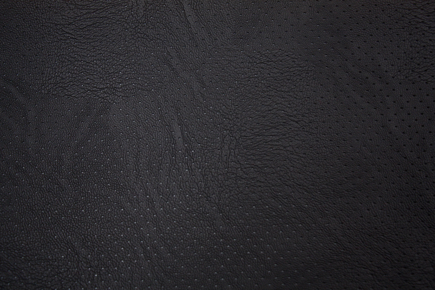 Black Perforated Faux Leather Jacket for Women - Stylish Vegan Leather Motorcycle Jacket for Casual Outfits & Night Out