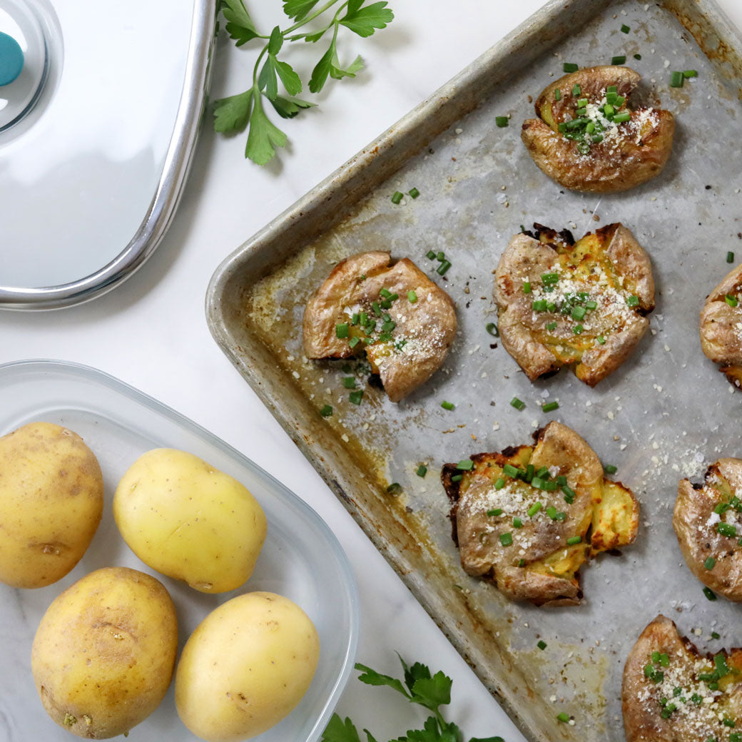 Crispy Smashed Potatoes Recipe - Easy Homemade Roasted Potatoes for Dinner & Side Dishes | Perfect for Family Meals & Holiday Gatherings