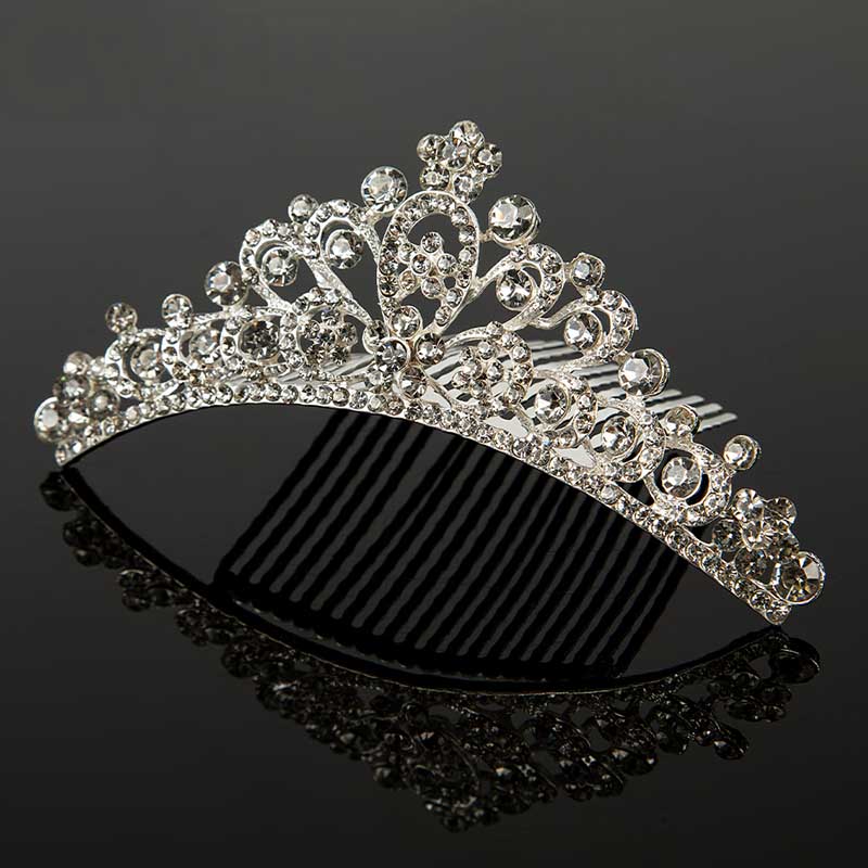 Baby Girl Birthday & Wedding Party Crown - Sparkling Bead Diamond Headband for Special Occasions & Photo Shoots