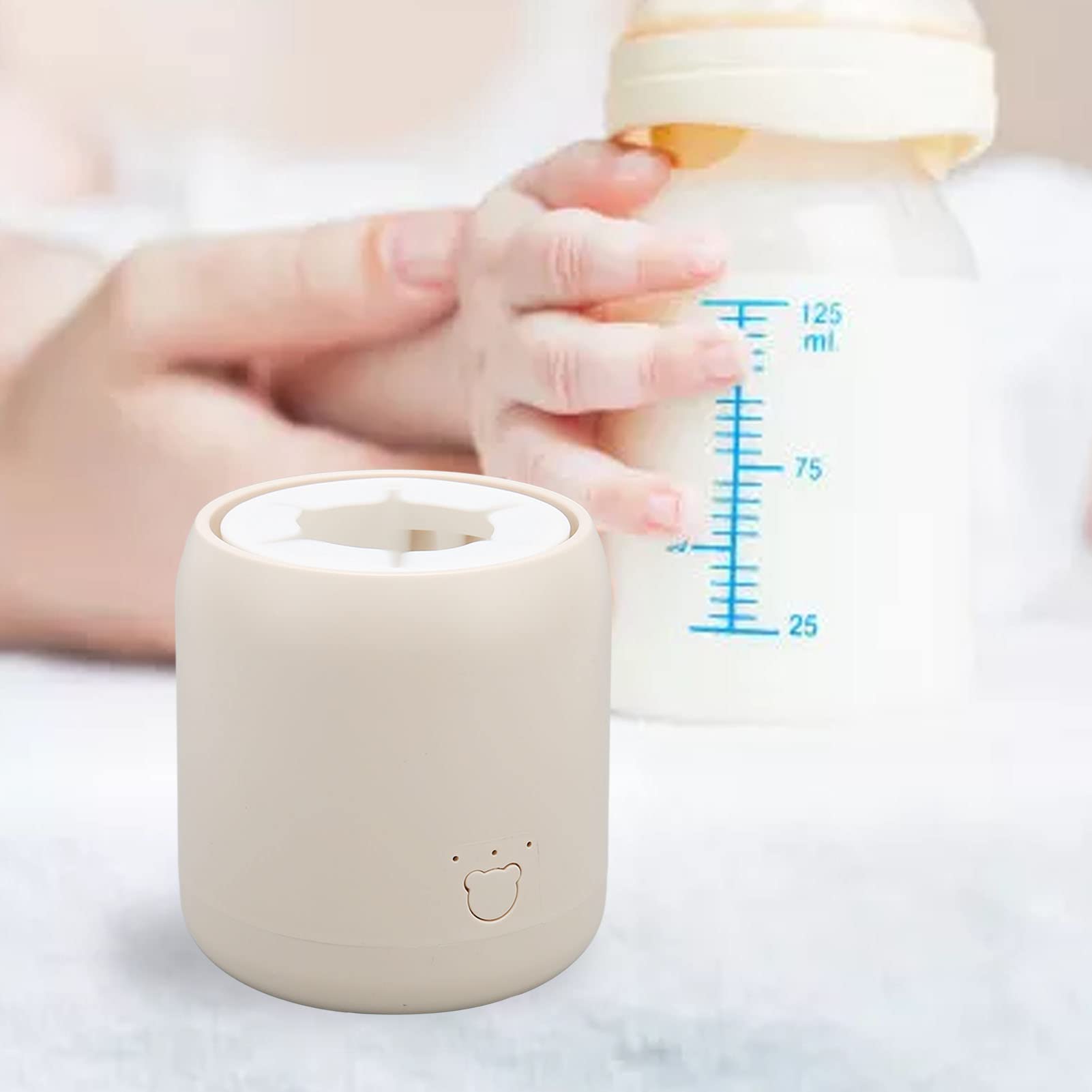 Electric Baby Formula Mixer - USB Rechargeable, 3 Mixing Modes, Low Noise Milk Shaker for Smooth Formula - Perfect for Night Feedings & Travel with Infants