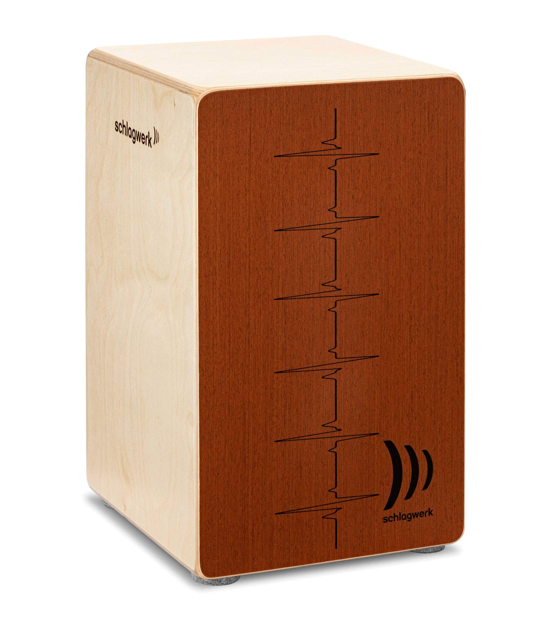Schlagwerk CP544 Professional Cajon Drum - Red Wooden Box Drum for Percussion & Live Performances | Perfect for Musicians, Bands & Music Lovers