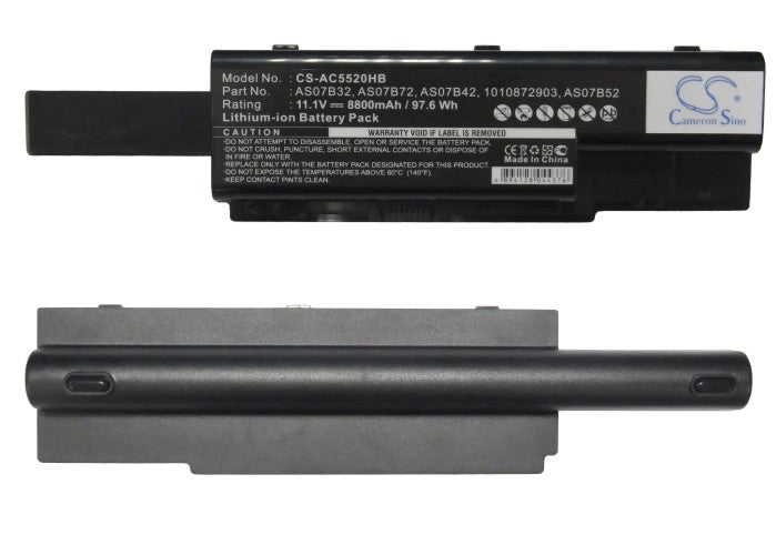 Original Acer Aspire Laptop Replacement Battery for 5220G 5230 5235 5310 5310G 5315 5315G 5330 Models - Compatible with Multiple Aspire Series Notebooks - Perfect for Work, Travel & Home Office Use