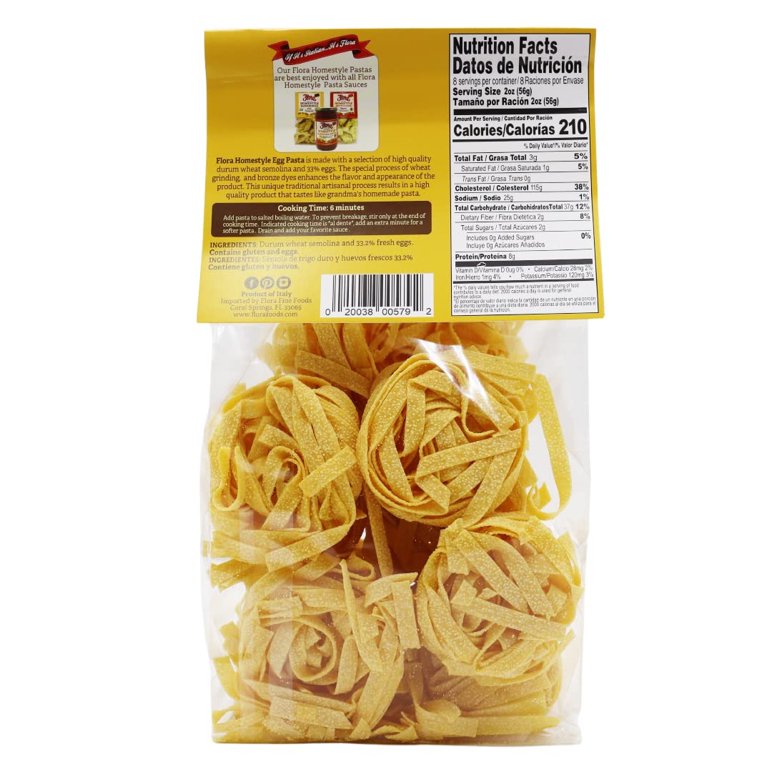 Organic Homestyle Egg Fettuccine Pasta - Premium Italian Pasta for Gourmet Cooking | Perfect for Carbonara, Alfredo & Family Dinners