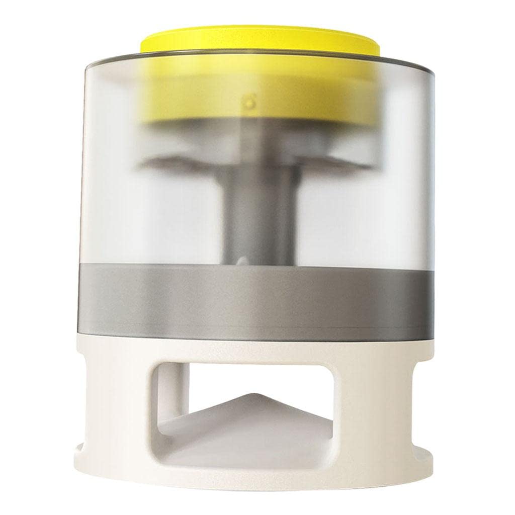 Fashion My Day® Universal Smart Pet Feeder for Dogs & Cats - Yellow & White | Automatic Intelligent Feeding Bowl for Pets | Perfect for Home, Travel & Training | Pet Supplies, Dog & Cat Bowls