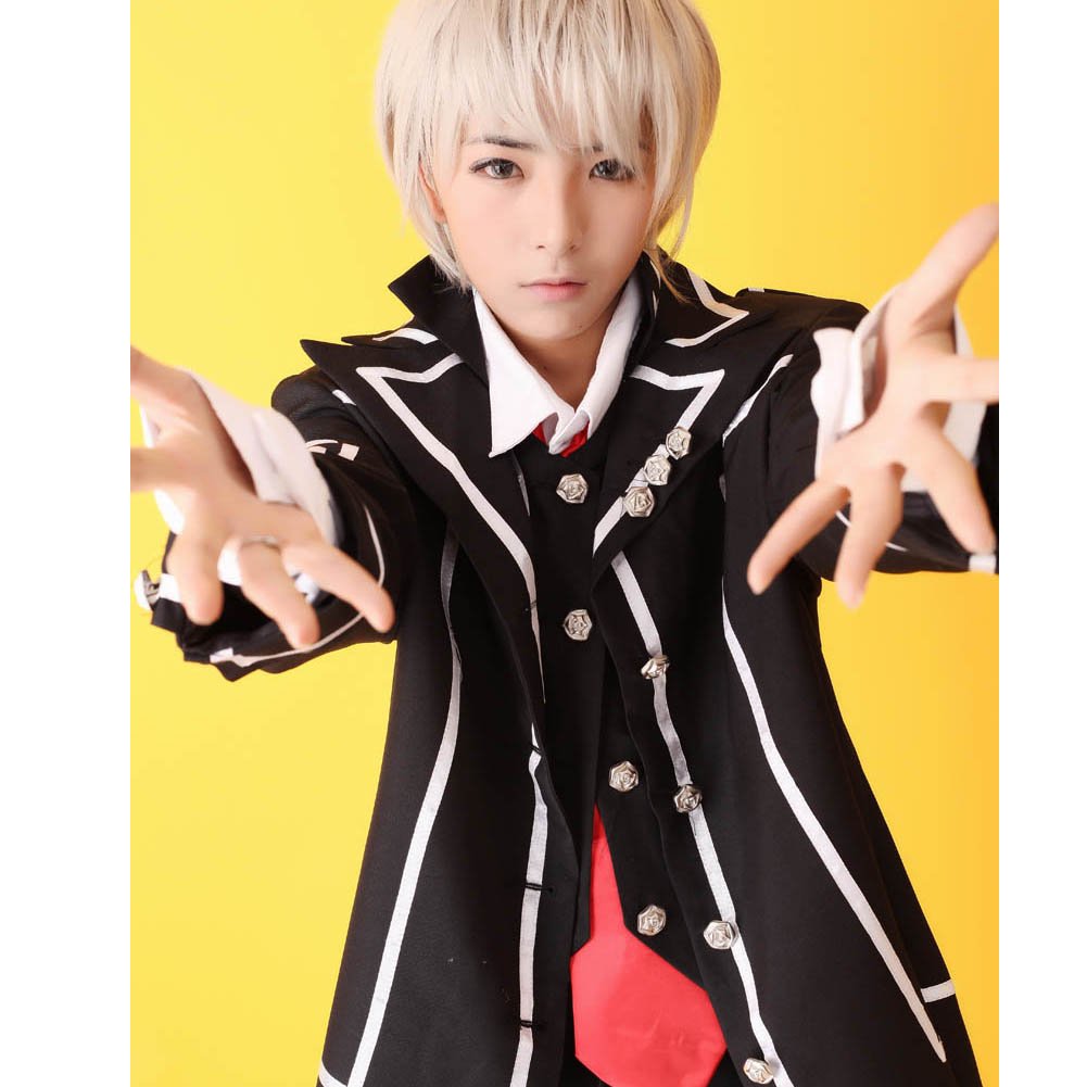 Vampire Knight Cosplay Costume - Japanese Anime Day School Male Uniform Black (Size L) | Perfect for Halloween, Cosplay Events & Anime Conventions