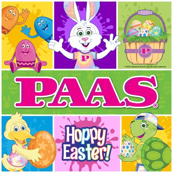 PAAS Easter Egg Decorating Kit - Premium DIY Easter Egg Decorating Supplies for Kids & Adults | Perfect for Easter Party, Classroom Activities & Family Holiday Crafts