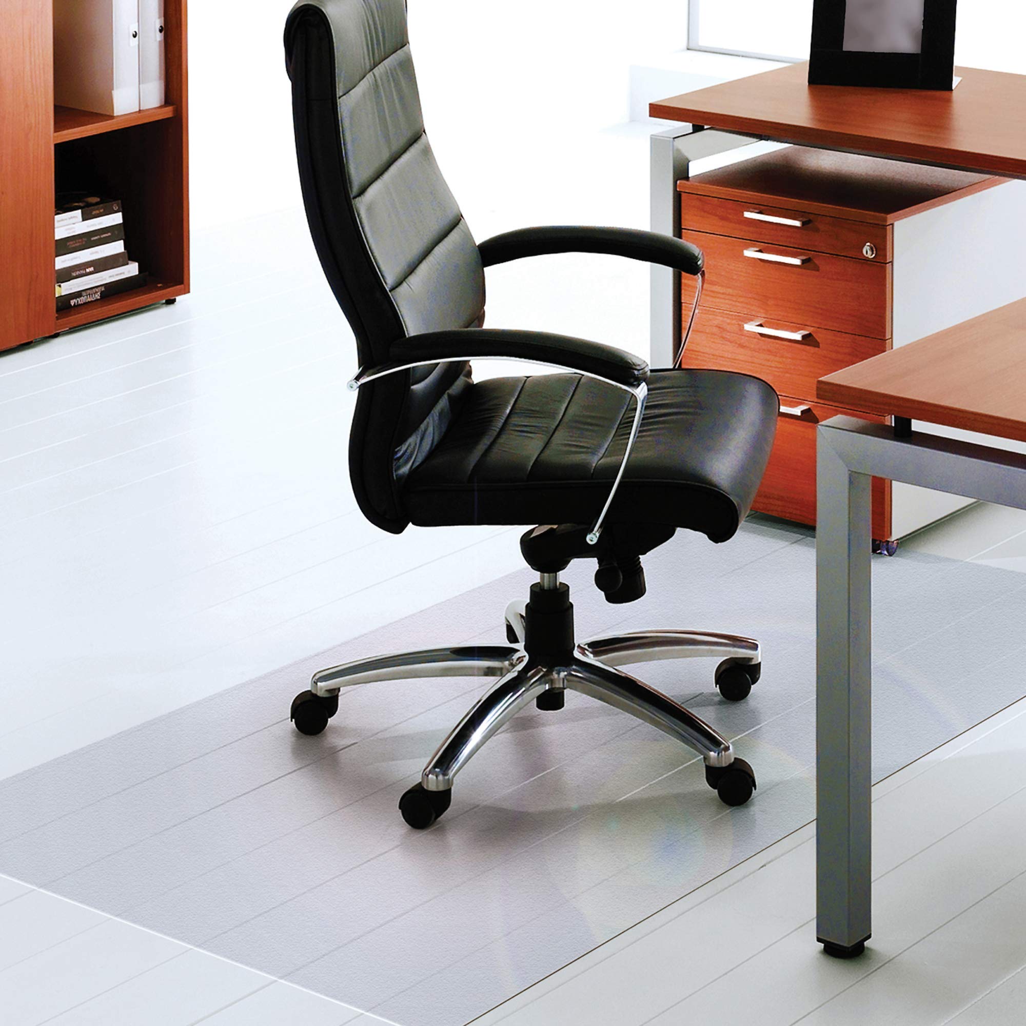 Floortex XXL Polycarbonate Rectangular Office Chair Mat for Hard Floors - 48x118 Inch - Protects Floors from Scratches & Dents - Perfect for Home Office, Conference Rooms & Workspaces