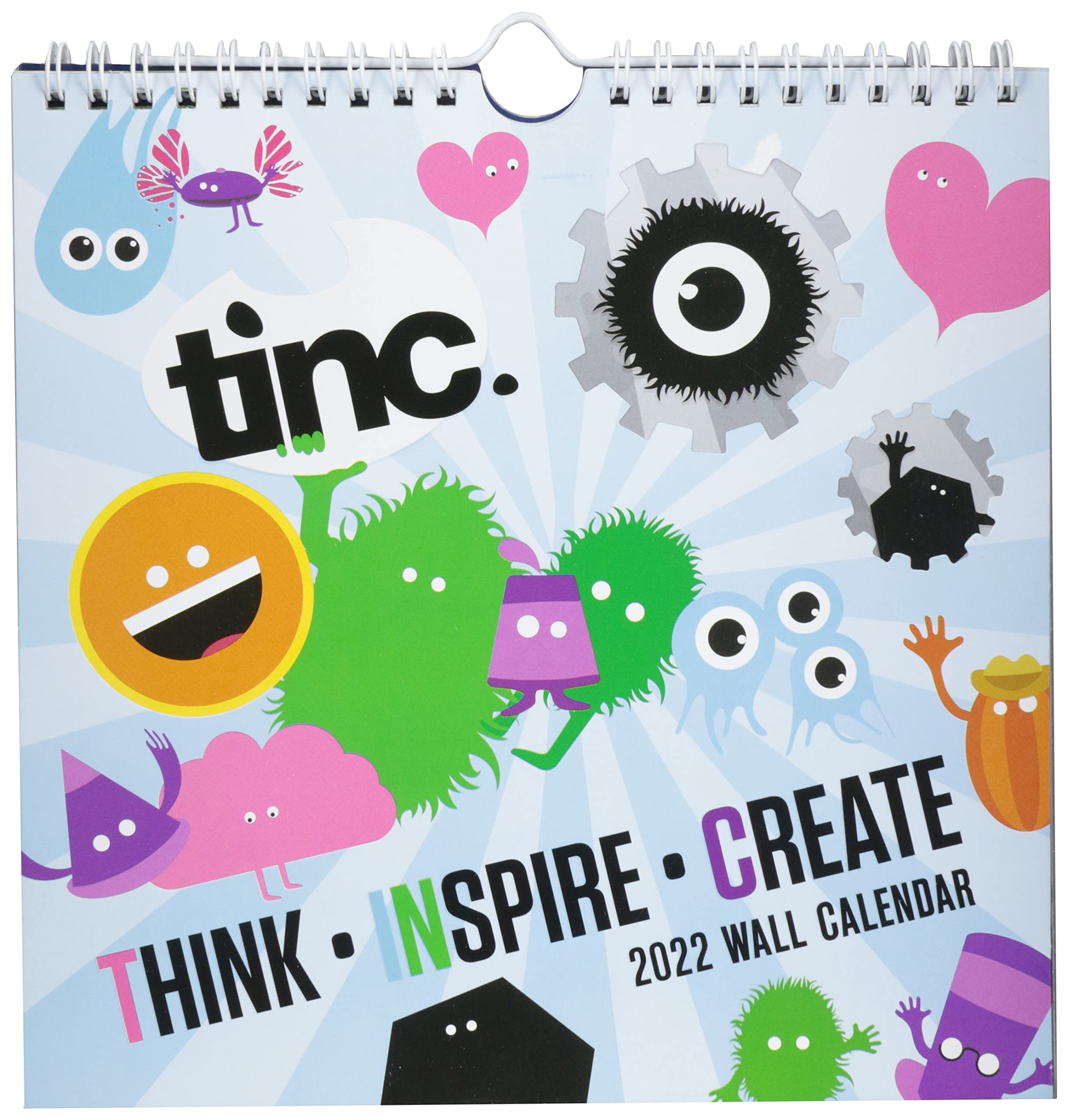 Turner Licensing TINC 8x8 Die Cut Wall Calendar 2024 - Premium Quality Paper, Perfect for Home, Office & Gift Giving - Stay Organized with Stylish Desk Decor (22998979001)