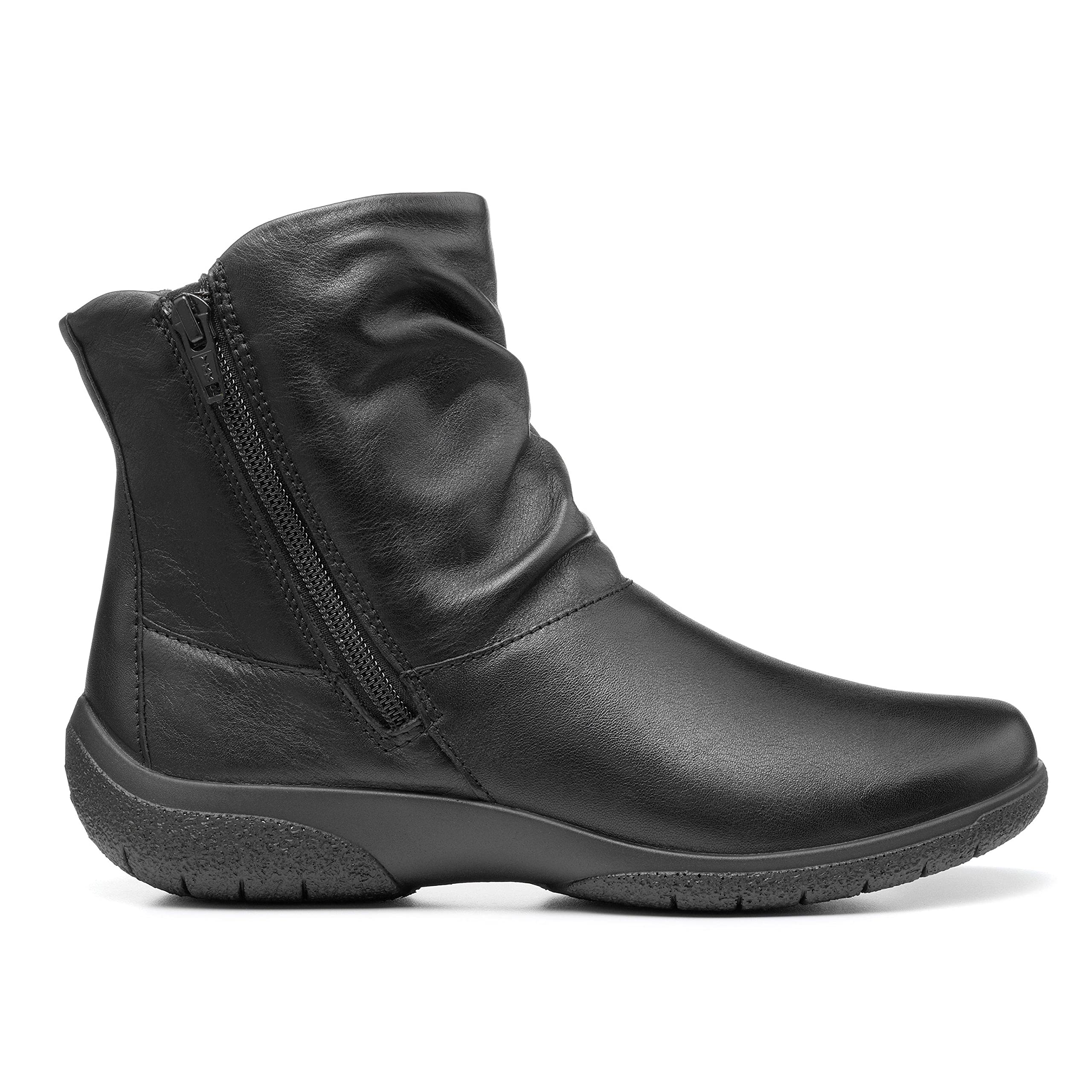 Hotter Women's Whisper Slouch Boots - Comfortable Ankle Boots for Women, Soft Leather Casual Booties for Everyday Wear - Perfect for Office, Shopping & Fall Outfits