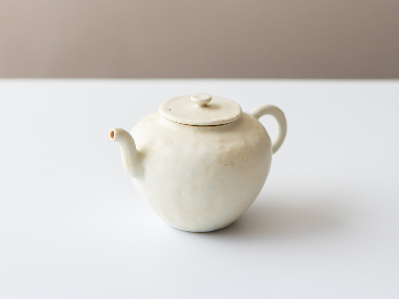 Premium Mini Teapot - 12oz White Porcelain Fuyu Style for Japanese Tea Ceremony, Matcha, or Home Decor | Elegant Gift for Tea Lovers & Small Space Living