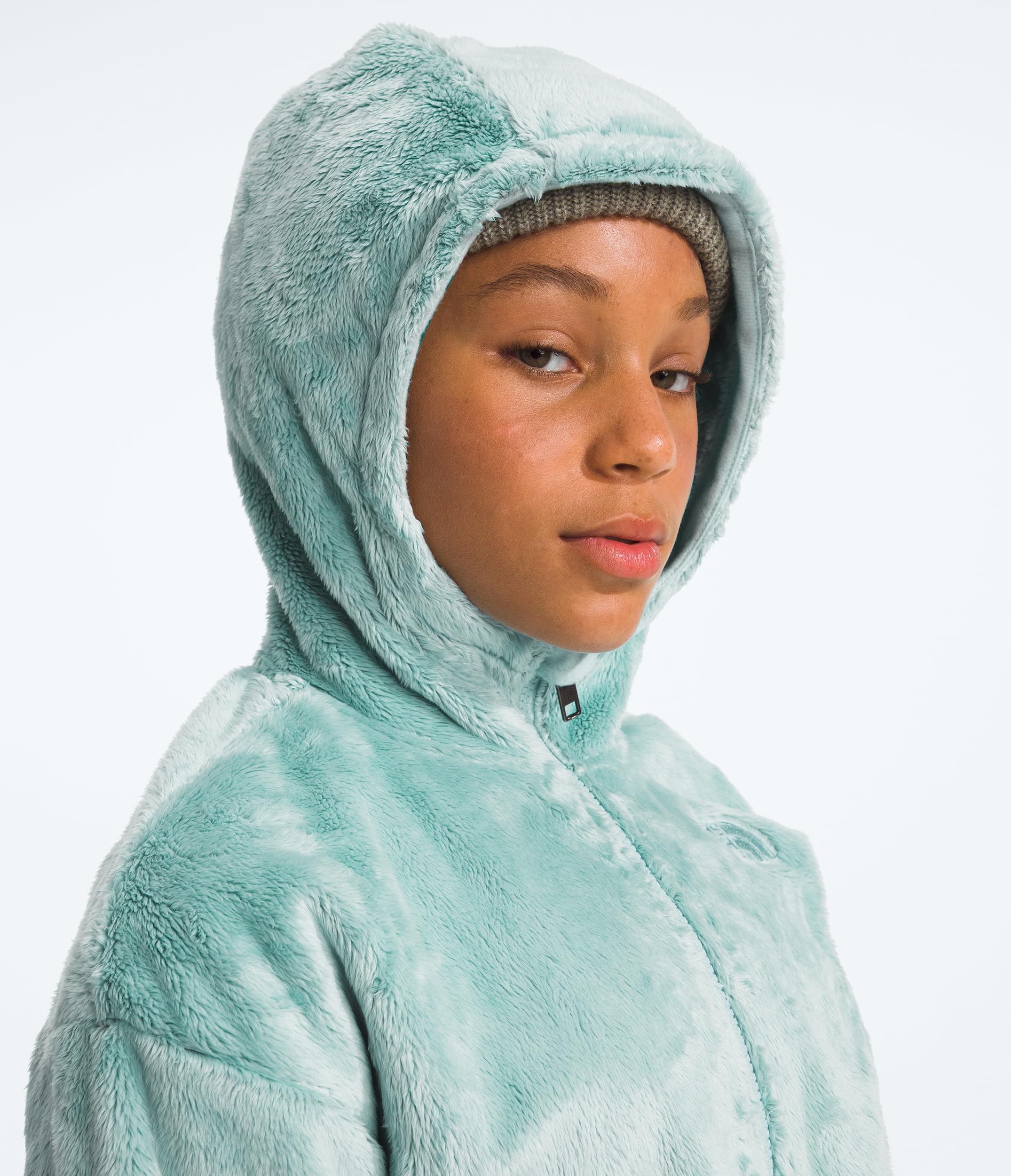 The North Face Girls' Osito Full Zip Fleece Hoodie - Warm & Cozy Winter Jacket for Outdoor Play, School & Everyday Adventures