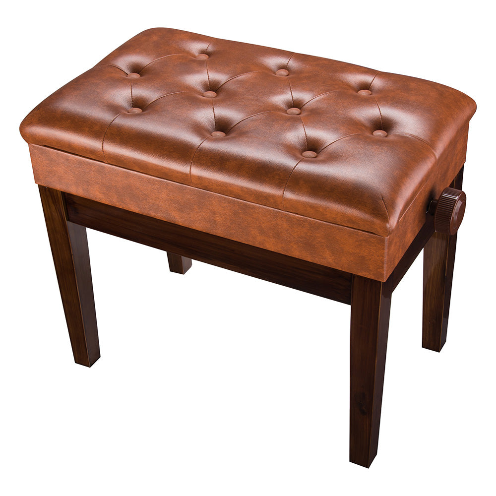 Adjustable Piano Bench with Storage - Comfortable & Sturdy Piano Stool for Home, Studio, or Classroom - Perfect for Musicians, Teachers & Students