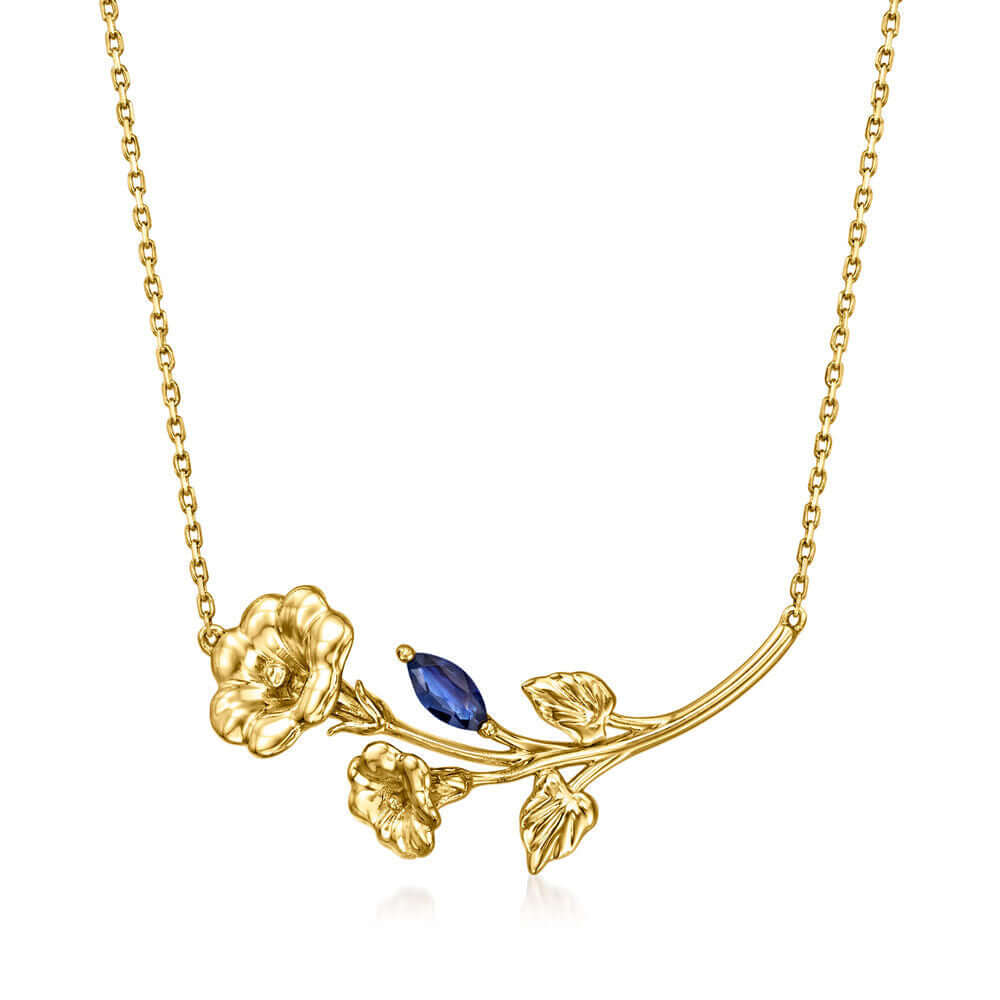 Gold Birth Flower Lotus Pendant Necklace - Spiritual Jewelry for Women | Meaningful Gift for Birthday, Meditation & Yoga | JP907