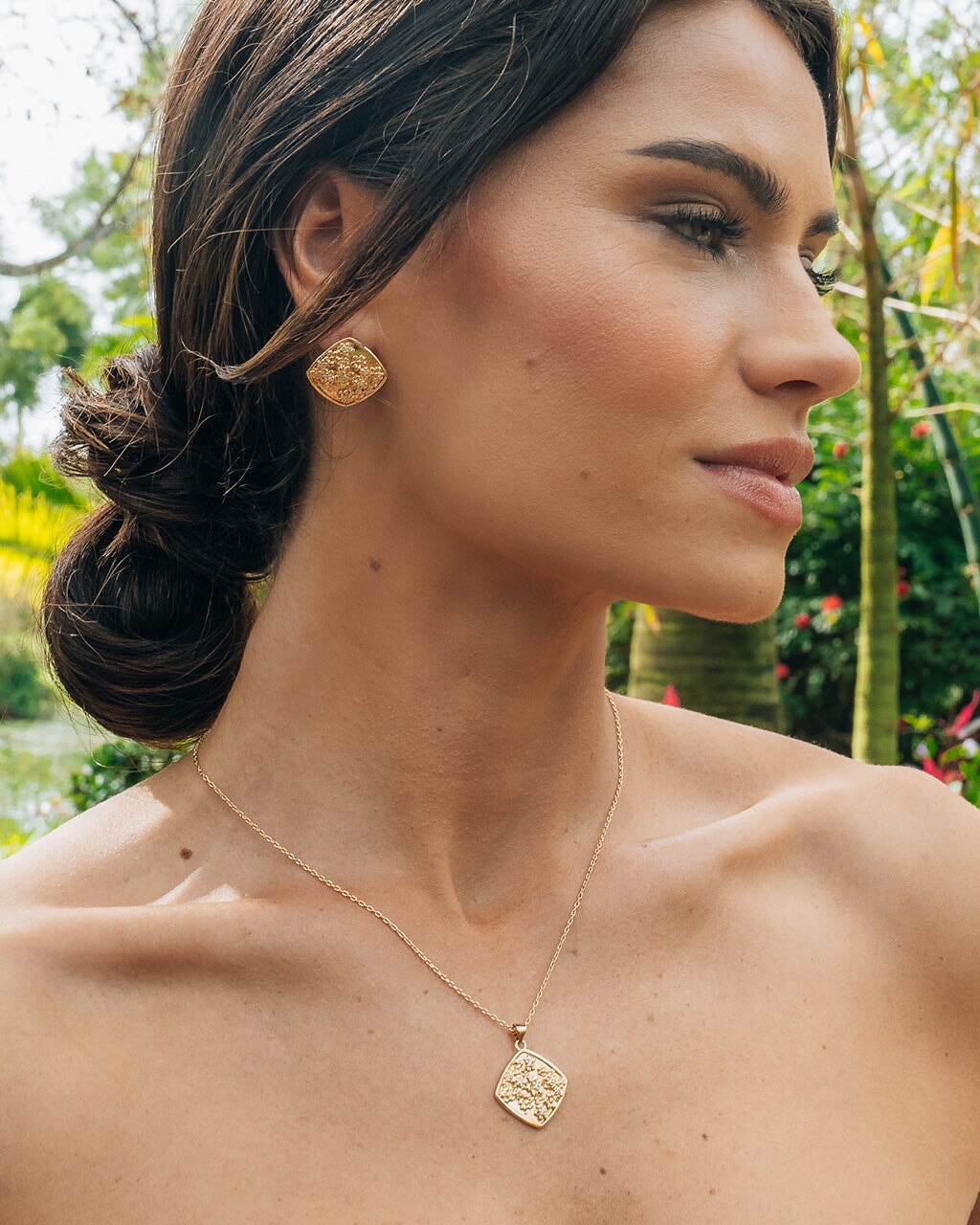 Ophelia CZ Floral Pendant Necklace - Elegant Cubic Zirconia Flower Jewelry for Women | Perfect for Weddings, Date Nights & Special Occasions