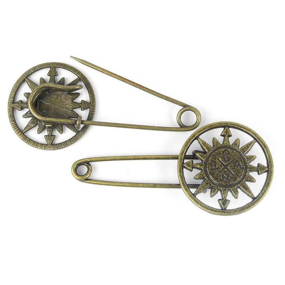 20PCS Antique Bronze Compass Charms for Jewelry Making, DIY Crafts, Beading, and Brooch Designs - Perfect for Necklaces, Bracelets, and Scrapbooking Projects