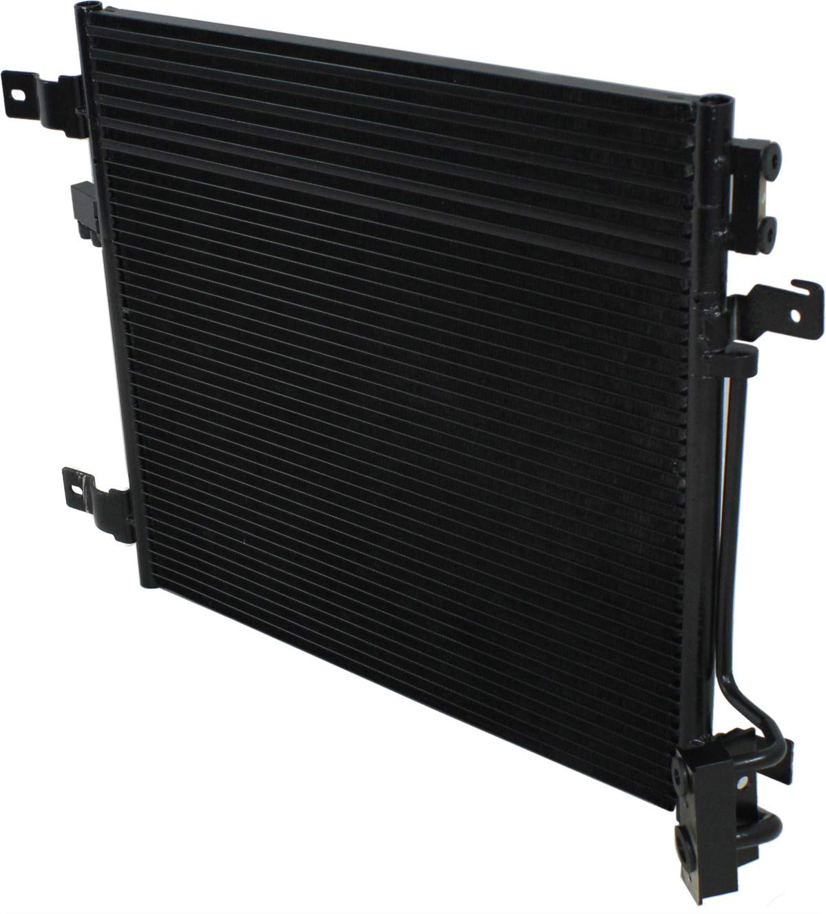 Go-Parts A/C Condenser Replacement for Jeep Wrangler JK 2007-2011 - Includes Oil Cooler & Fits Automatic Transmission - Perfect for Off-Roading, Daily Commuting & Summer Cooling System Maintenance